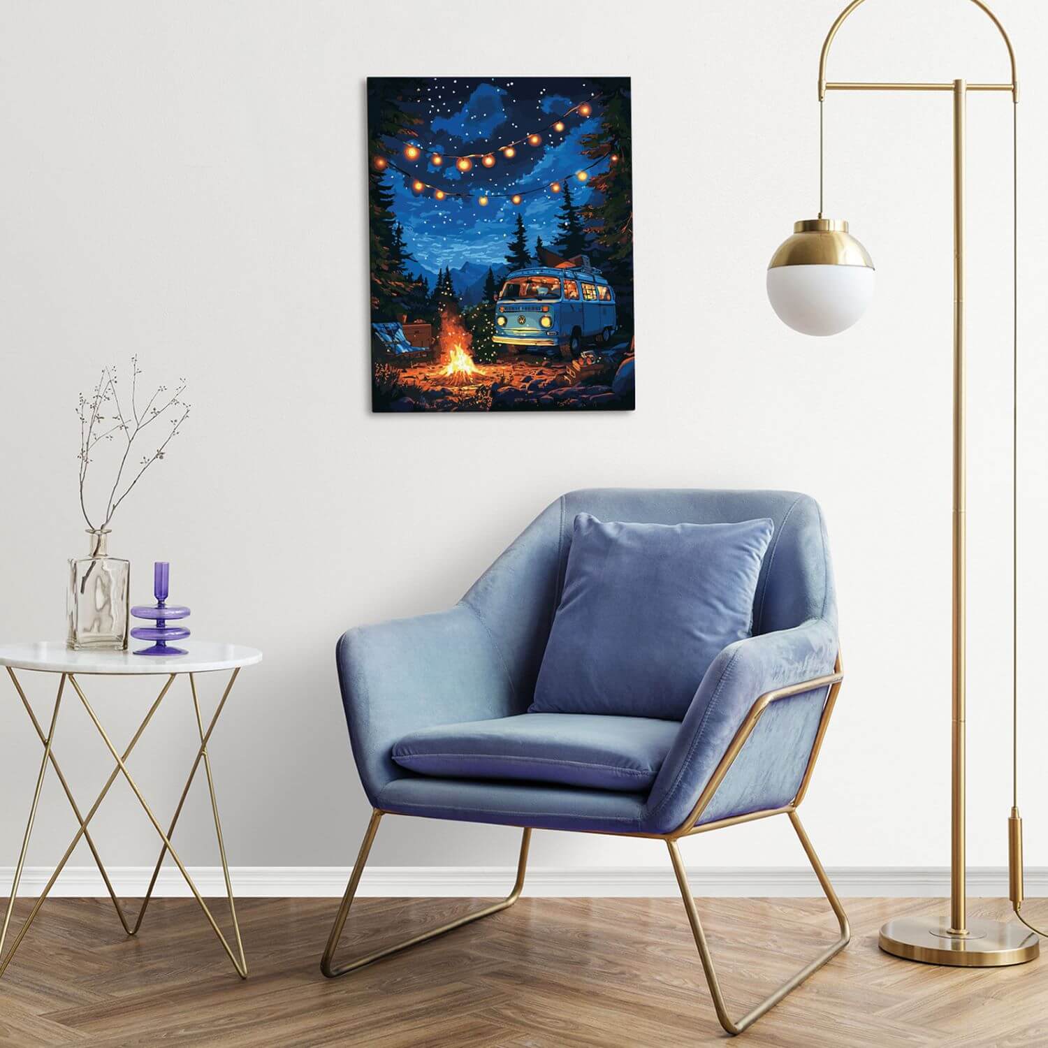 Paint by Numbers 40x50 cm | Firelight and Starlight (MG2508e) – Painting by numbers | Varvikas.Shop