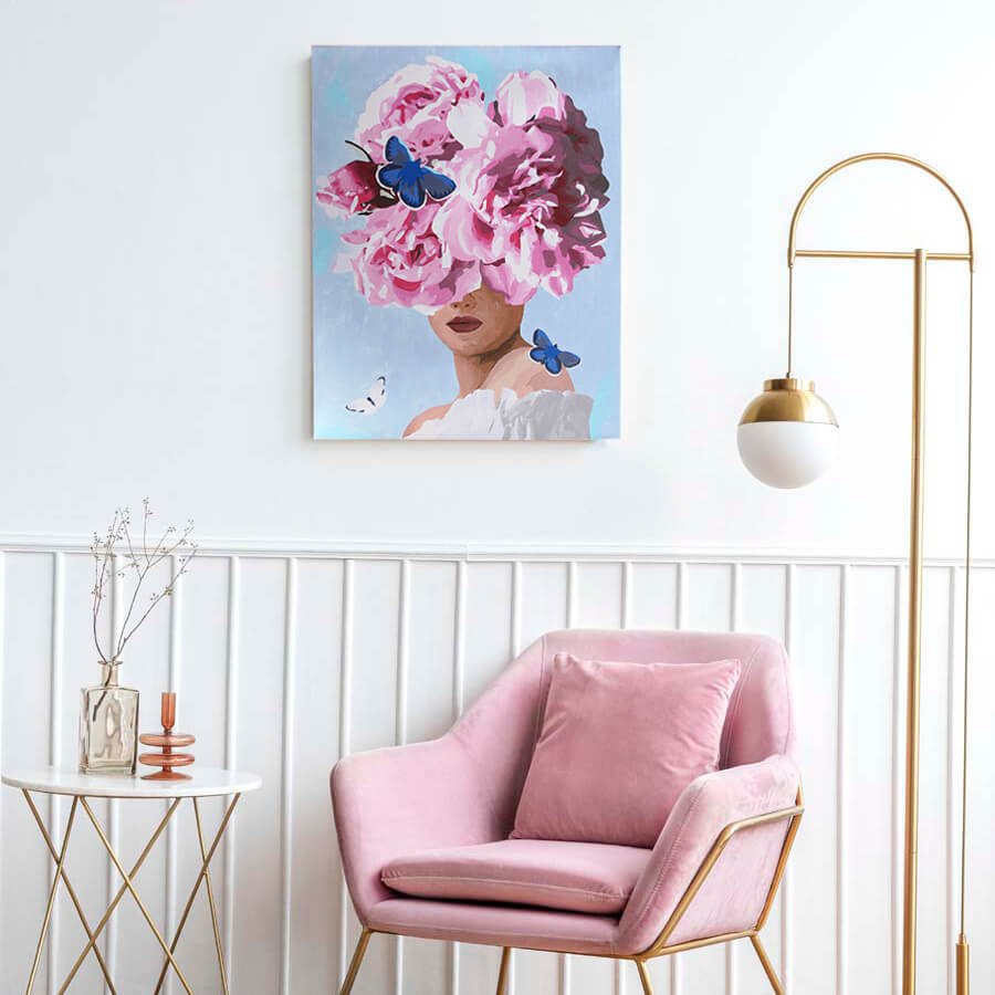 Paint by Numbers 40x50 cm | Flower Dream in Pink (MG2427e) – Painting by numbers | Varvikas.Shop