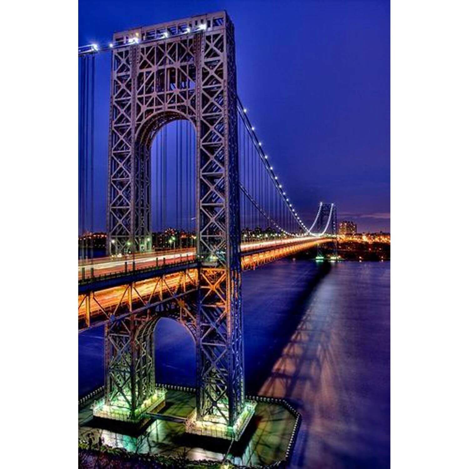 Paint by Numbers 40x50 cm | George Washington bridge (MG2489e) – Painting by numbers | Varvikas.Shop