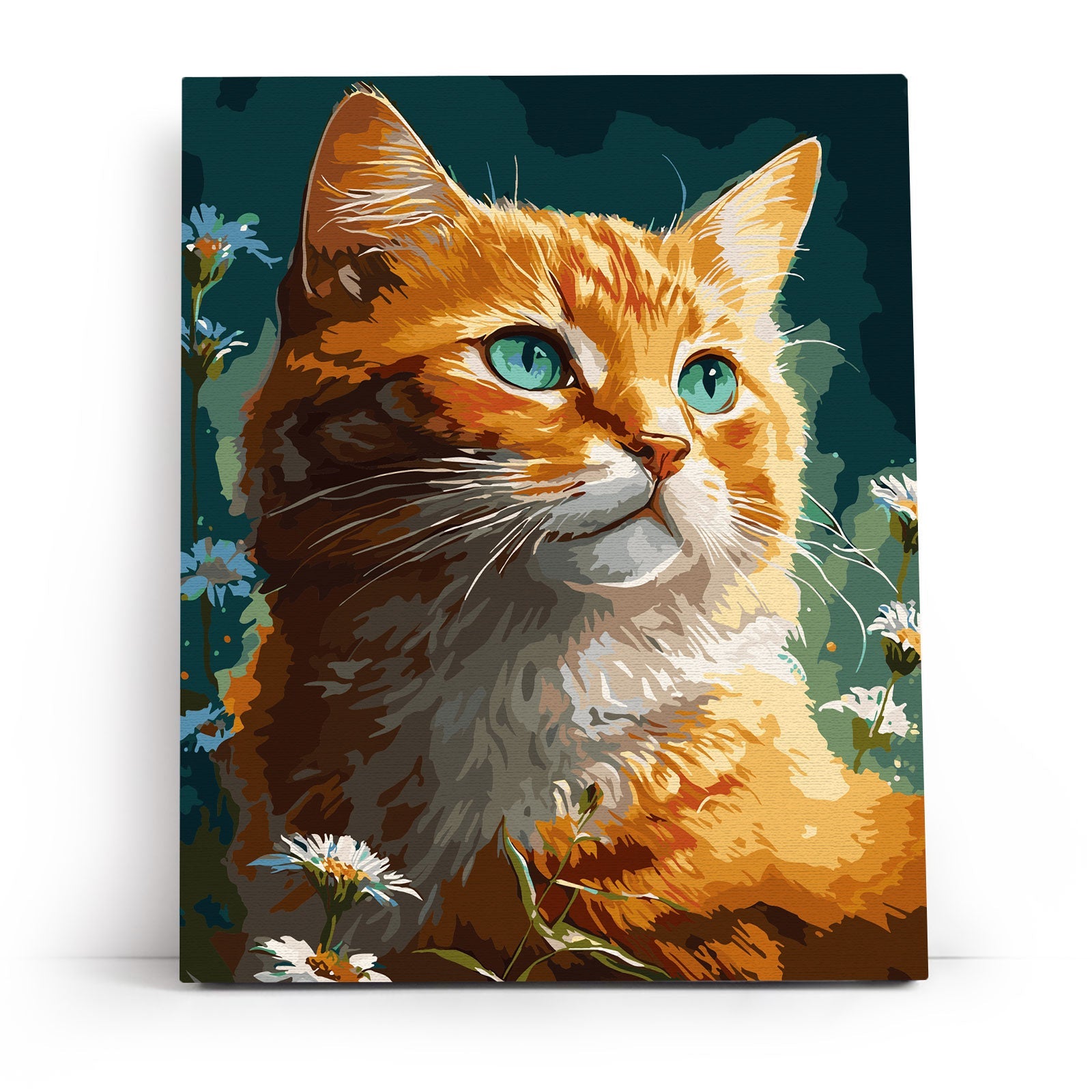 Paint by Numbers 40x50 cm | Ginger cat (MG2475e) – Painting by numbers | Varvikas.Shop