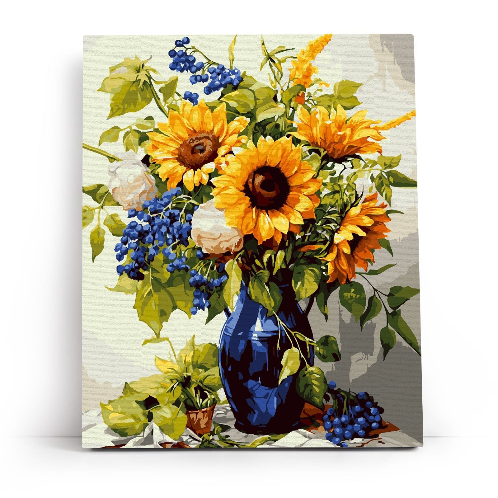 Paint by Numbers 40x50 cm | Golden sunflowers bouquet (MG2482e) – Painting by numbers | Varvikas.Shop