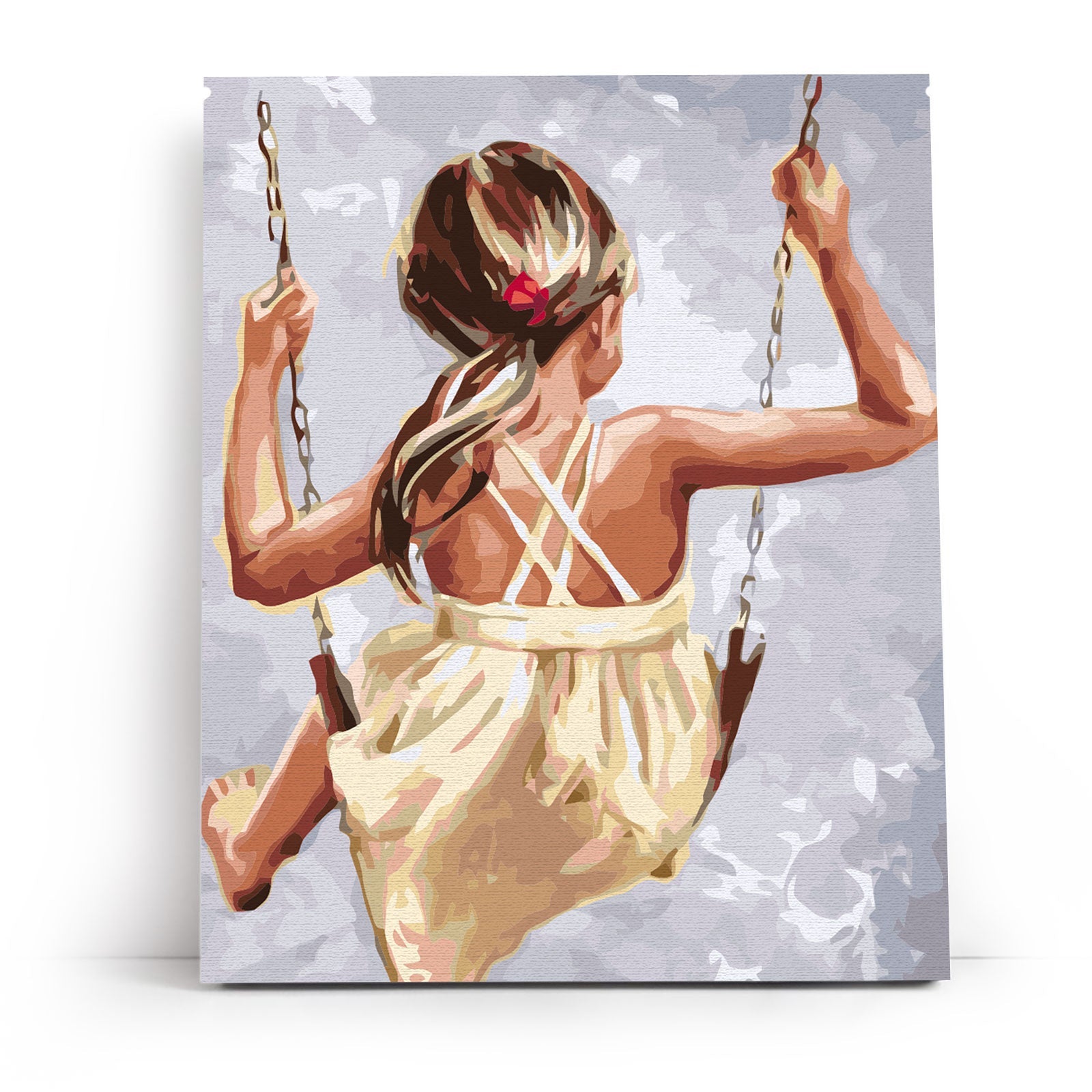 Paint by Numbers 40x50 cm | Happiness on the Swing (MG2106e) – Painting by numbers | Varvikas.Shop