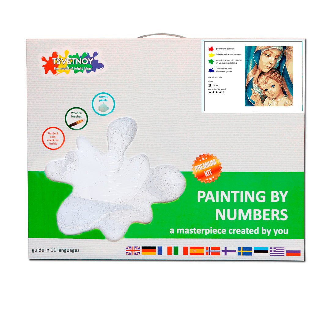 Paint by Numbers 40x50 cm | Holy Mother (MG2148e) – Painting by numbers | Varvikas.Shop