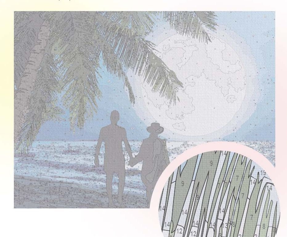 Paint by Numbers 40x50 cm | Honeymoon (MG2458e) – Painting by numbers | Varvikas.Shop