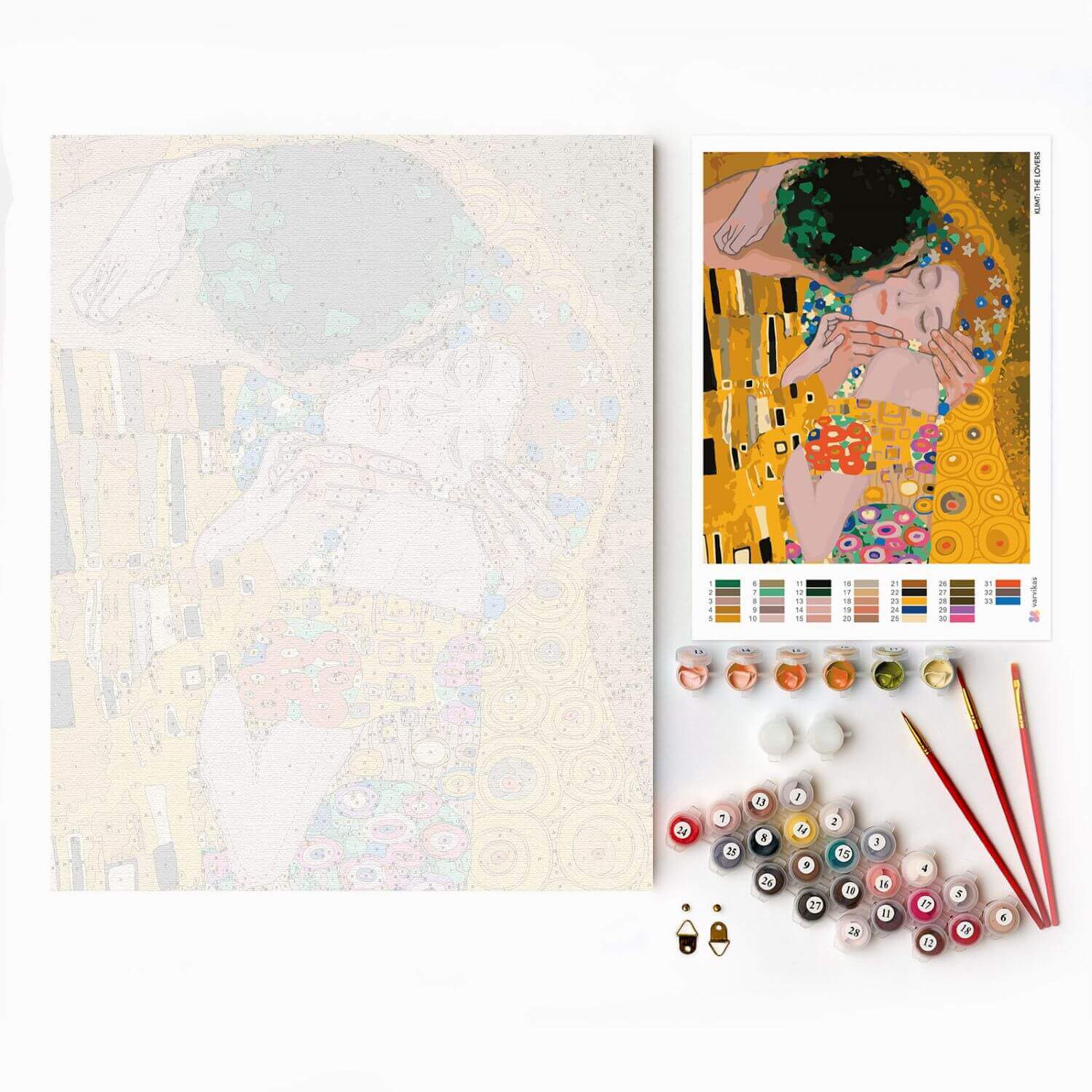 Paint by Numbers 40x50 cm | Klimt. The Lovers (MG2525e) – Painting by numbers | Varvikas.Shop