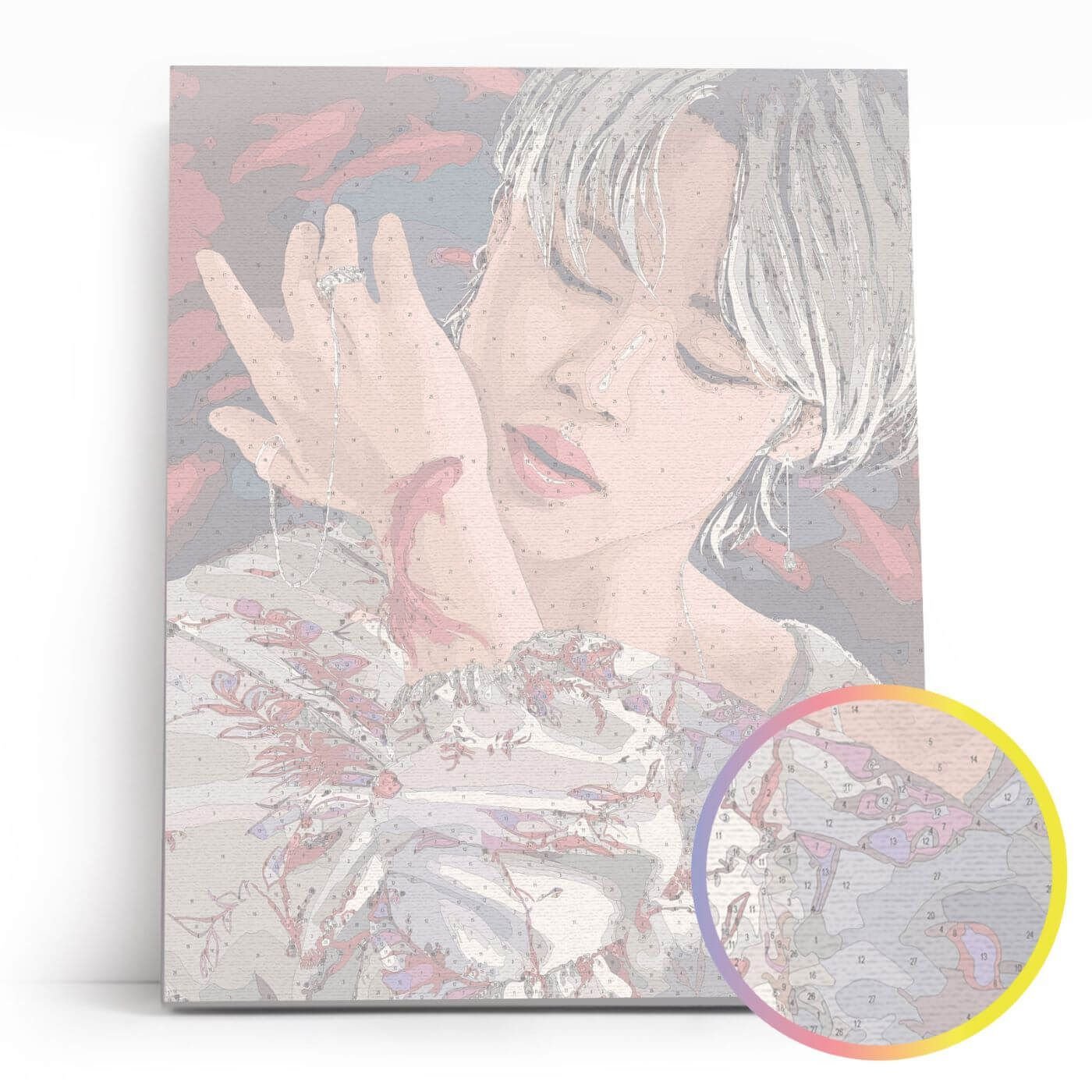 Paint by Numbers 40x50 cm | Korean singer (MG2477e) – Painting by numbers | Varvikas.Shop