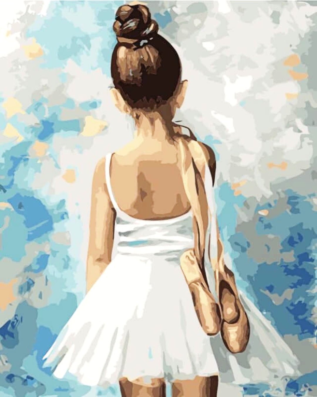 Paint by Numbers 40x50 cm | Little ballerina (MG2054e) – Painting by numbers | Varvikas.Shop