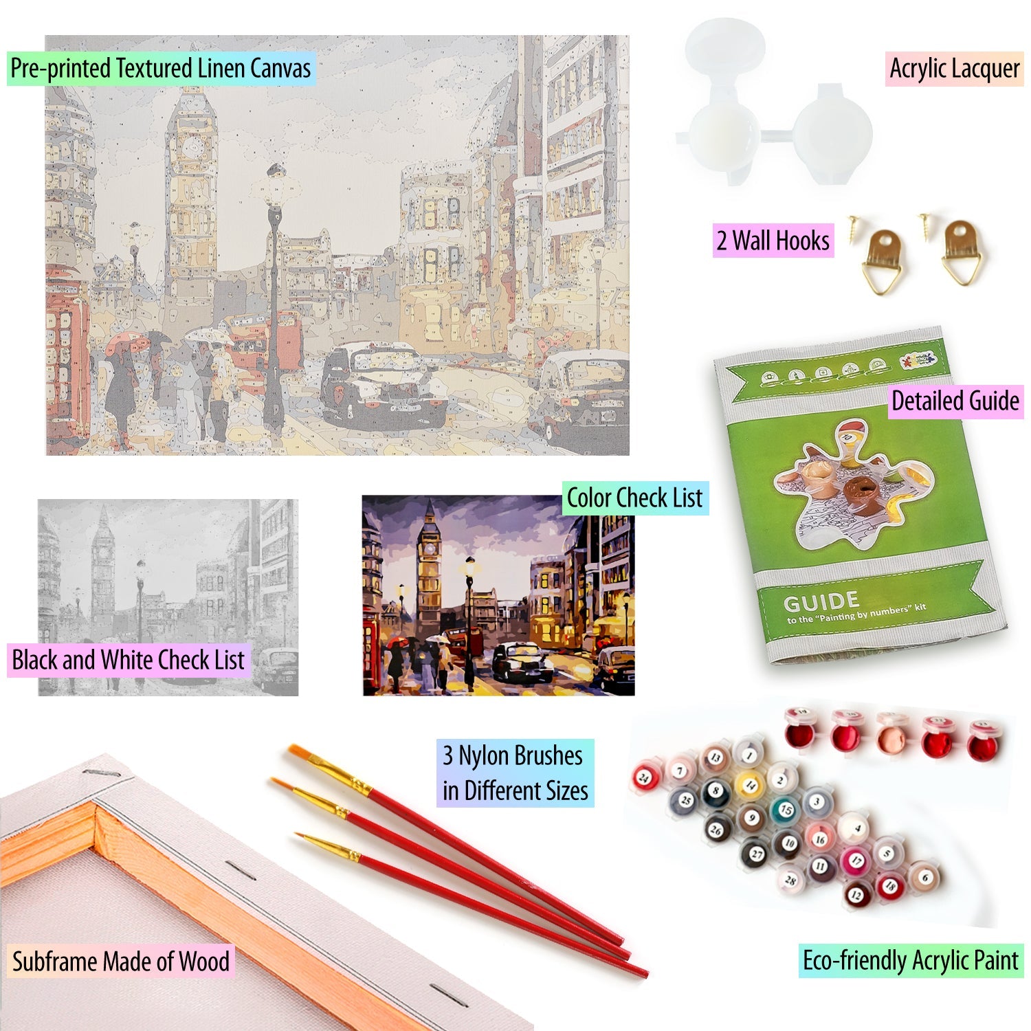 Paint by Numbers 40x50 cm | London in Autumn (MG2162e) – Painting by numbers | Varvikas.Shop
