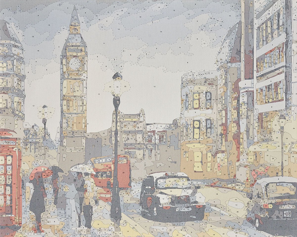 Paint by Numbers 40x50 cm | London in Autumn (MG2162e) – Painting by numbers | Varvikas.Shop