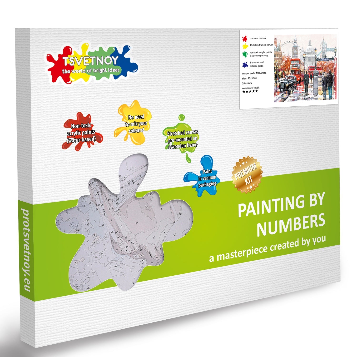 Paint by Numbers 40x50 cm | London Street (MG2204e) – Painting by numbers | Varvikas.Shop