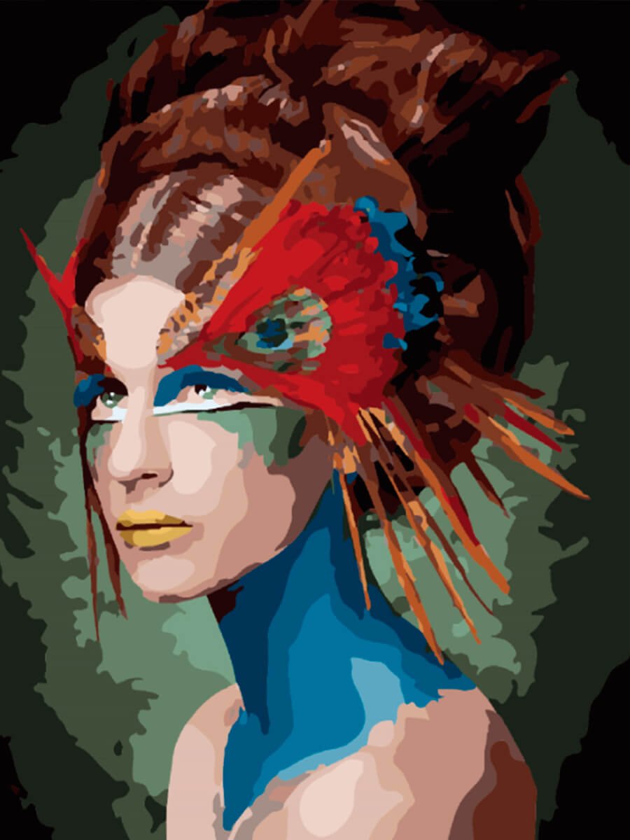 Paint by Numbers 40x50 cm | Masquerade (MG2149e) – Painting by numbers | Varvikas.Shop