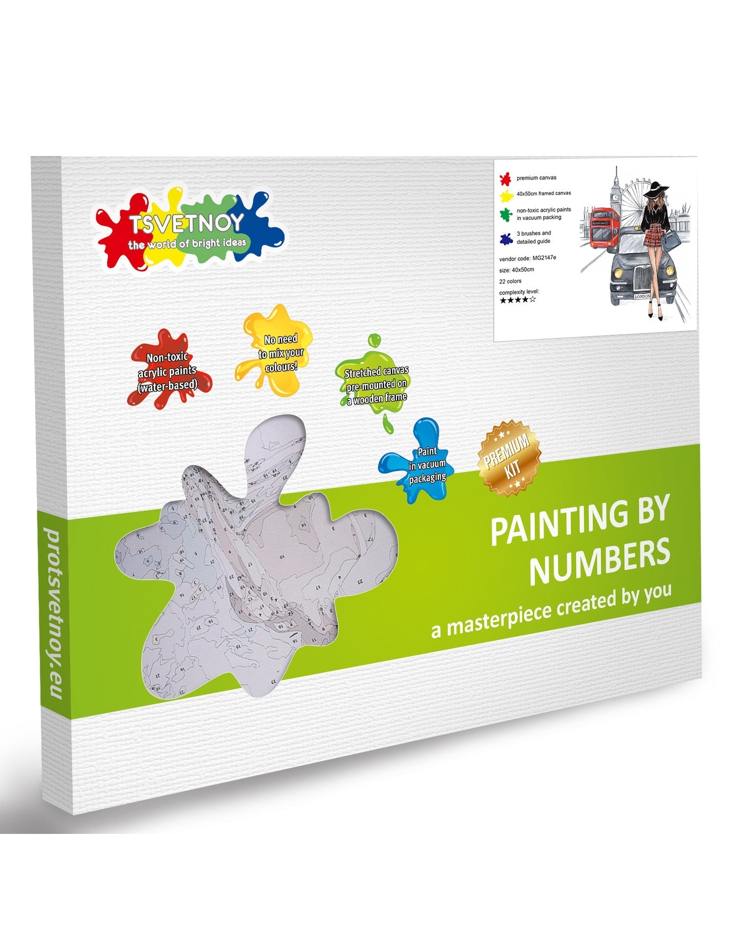 Paint by Numbers 40x50 cm | Meeting in London (MG2147e) – Painting by numbers | Varvikas.Shop