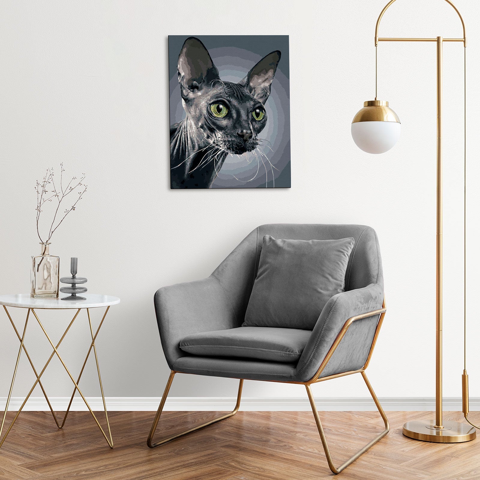 Paint by Numbers 40x50 cm | Mystical Sphinx (MG2443e) – Painting by numbers | Varvikas.Shop