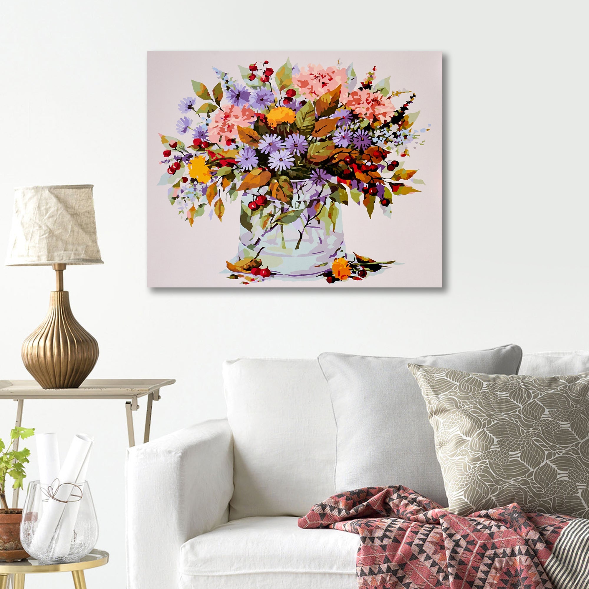 Paint by Numbers 40x50 cm | New Autumn bouquet (MG2186e) – Painting by numbers | Varvikas.Shop