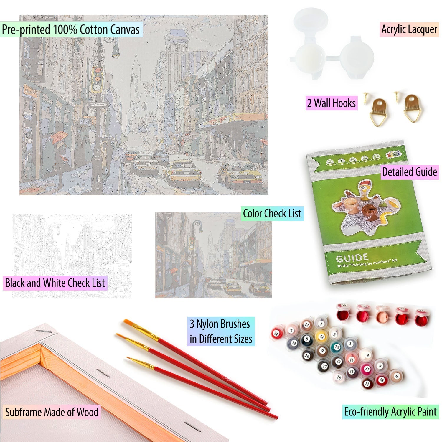Paint by Numbers 40x50 cm | New York City (MG2407e) – Painting by numbers | Varvikas.Shop