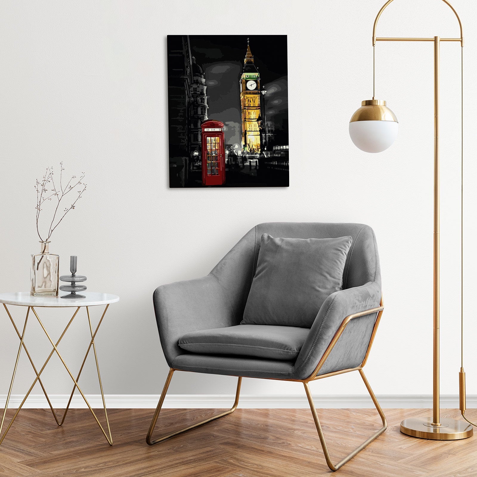 Paint by Numbers 40x50 cm | Night in London (MG2463e) – Painting by numbers | Varvikas.Shop