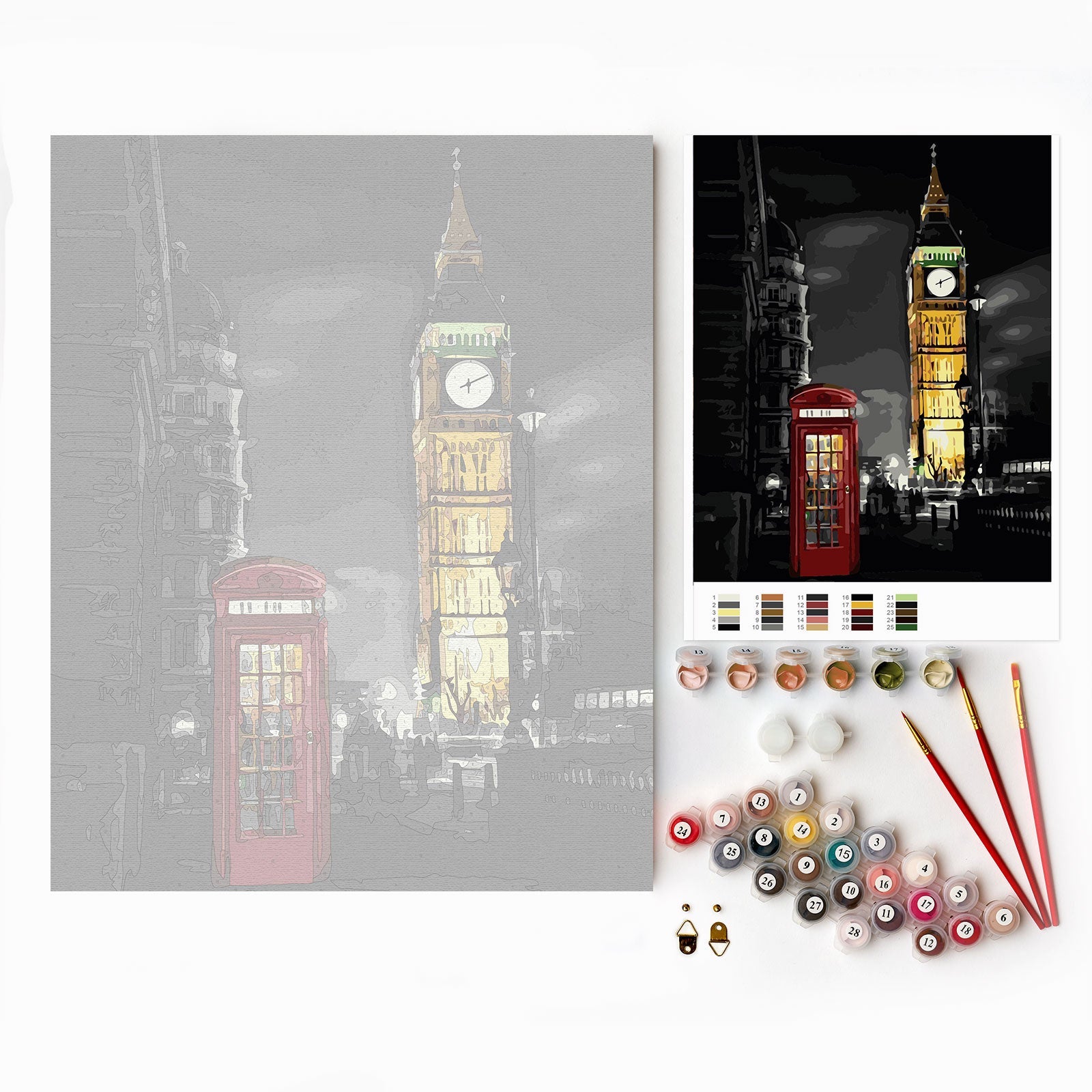 Paint by Numbers 40x50 cm | Night in London (MG2463e) – Painting by numbers | Varvikas.Shop