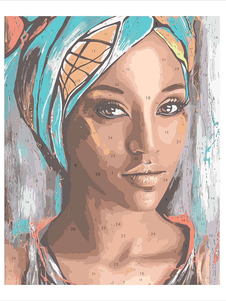 Paint by Numbers 40x50 cm | Oriental beauty (MG2108e) – Painting by numbers | Varvikas.Shop