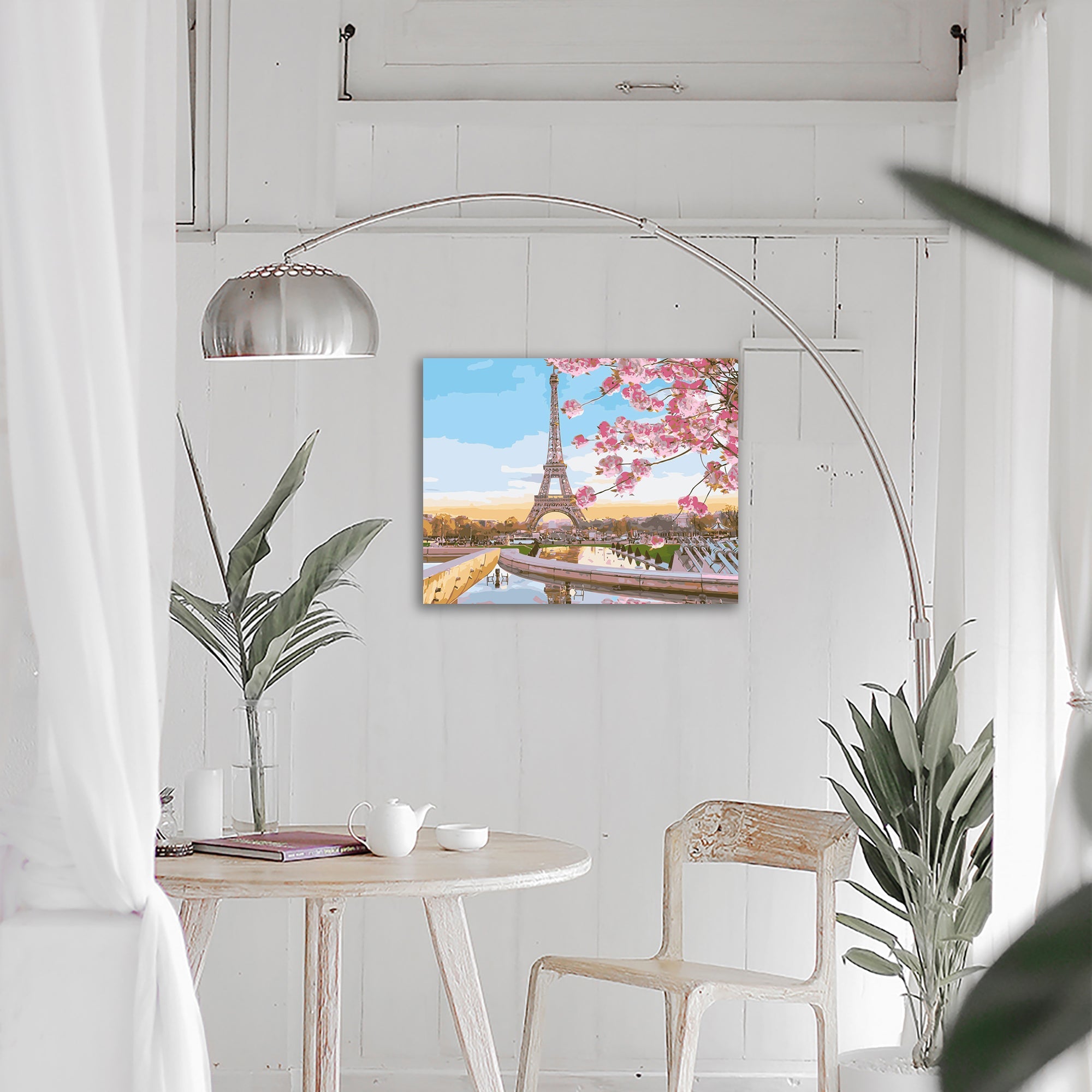 Paint by Numbers 40x50 cm | Paris in Blossom (MG2133e) – Painting by numbers | Varvikas.Shop