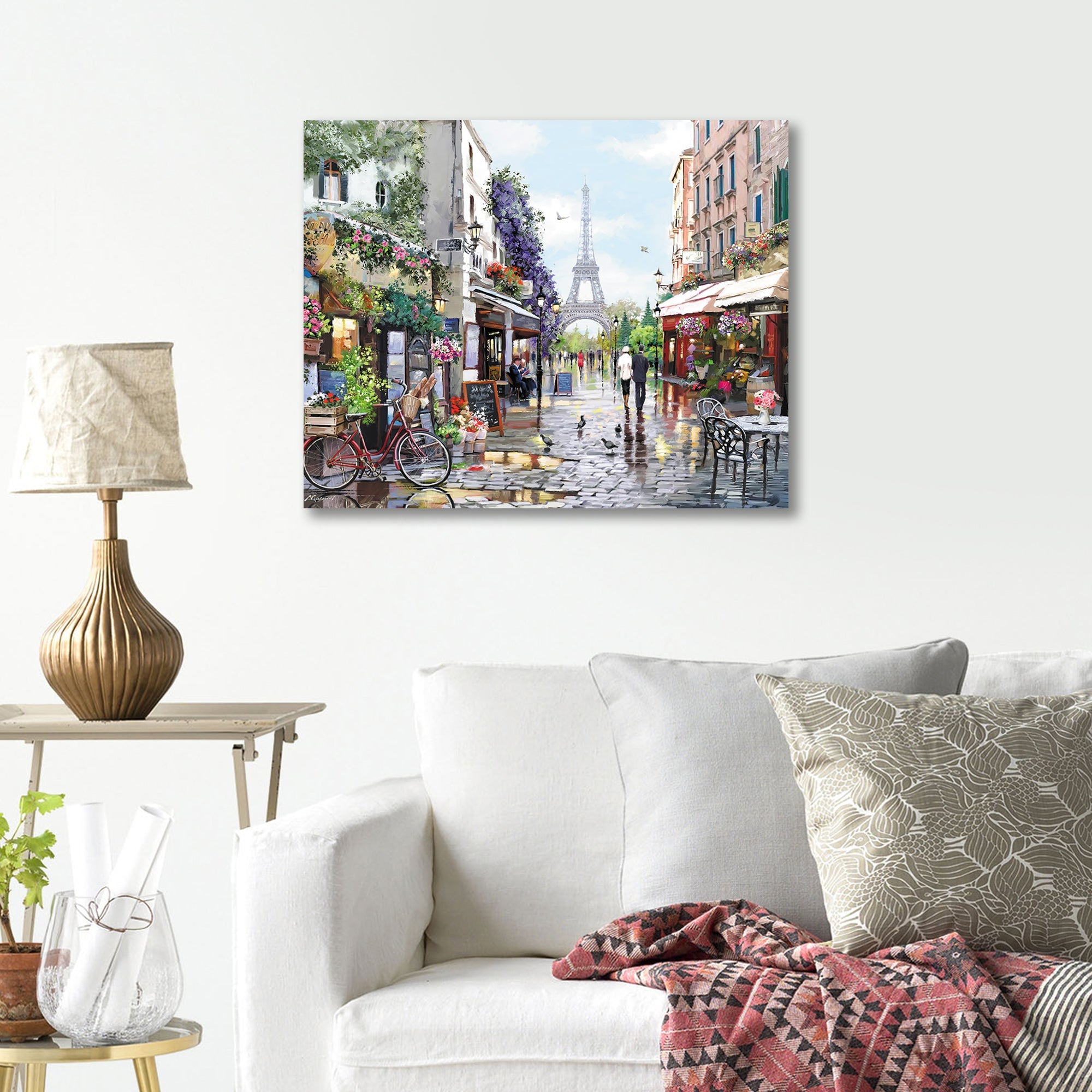 Paint by Numbers 40x50 cm | Paris in Spring (MG2206e) – Painting by numbers | Varvikas.Shop
