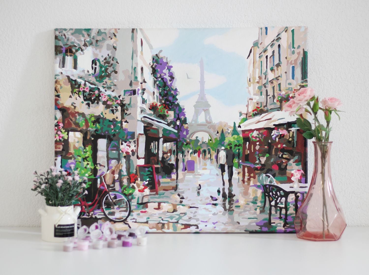 Paint by Numbers 40x50 cm | Paris in Spring (MG2206e) – Painting by numbers | Varvikas.Shop