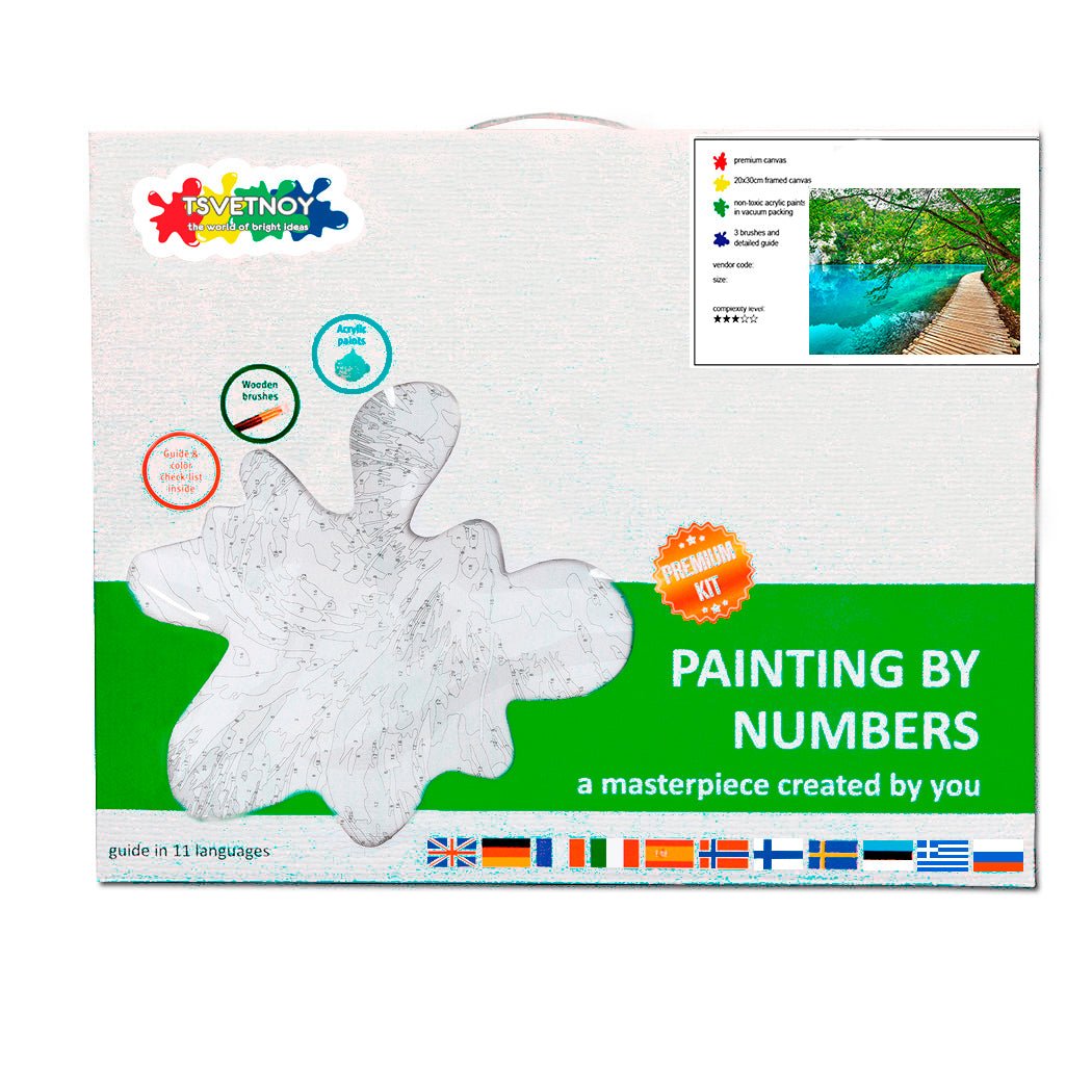 Paint by Numbers 40x50 cm | Picturesque Bridge (MG2150e) – Painting by numbers | Varvikas.Shop