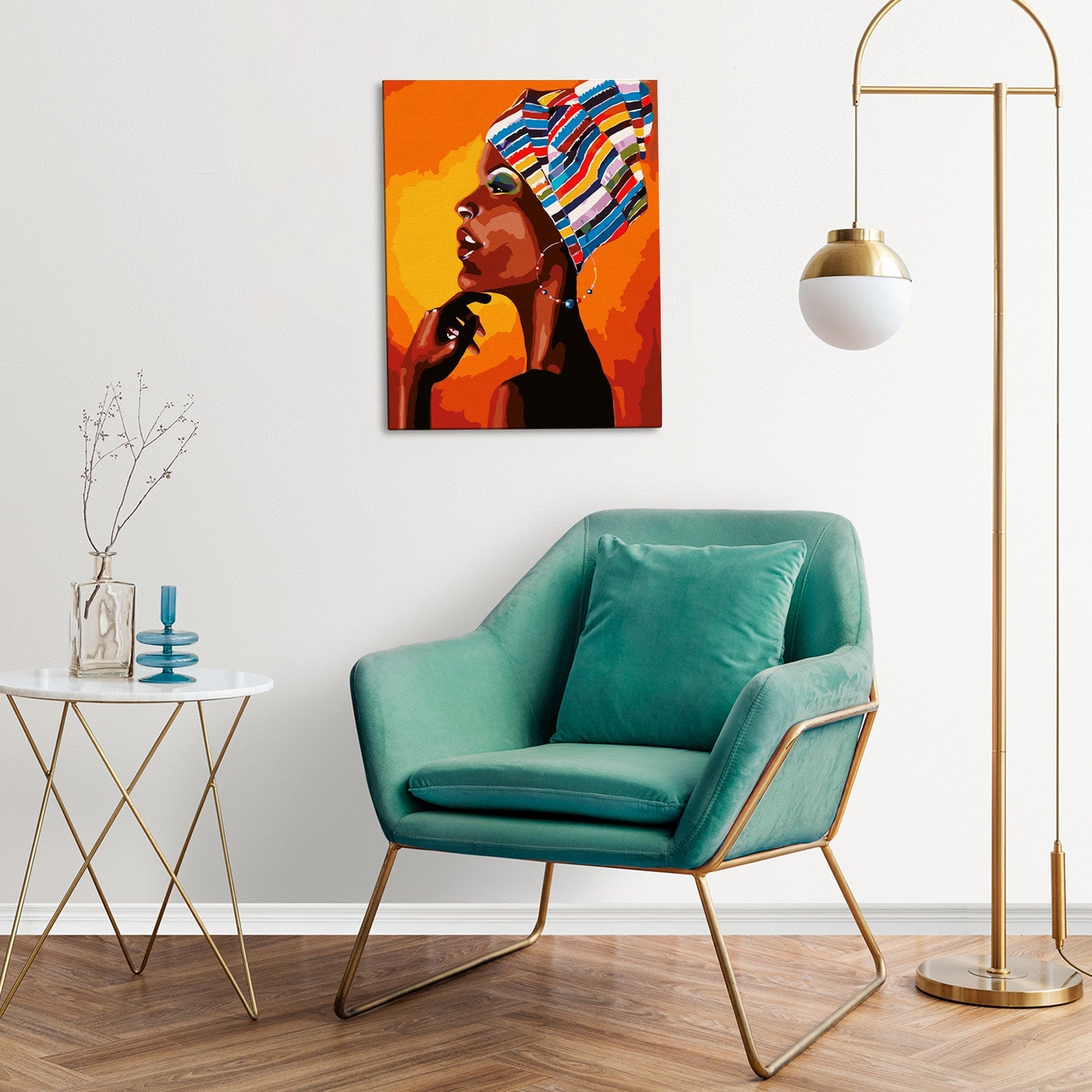 Paint by Numbers 40x50 cm | Portrait of an African (MG2112e) – Painting by numbers | Varvikas.Shop