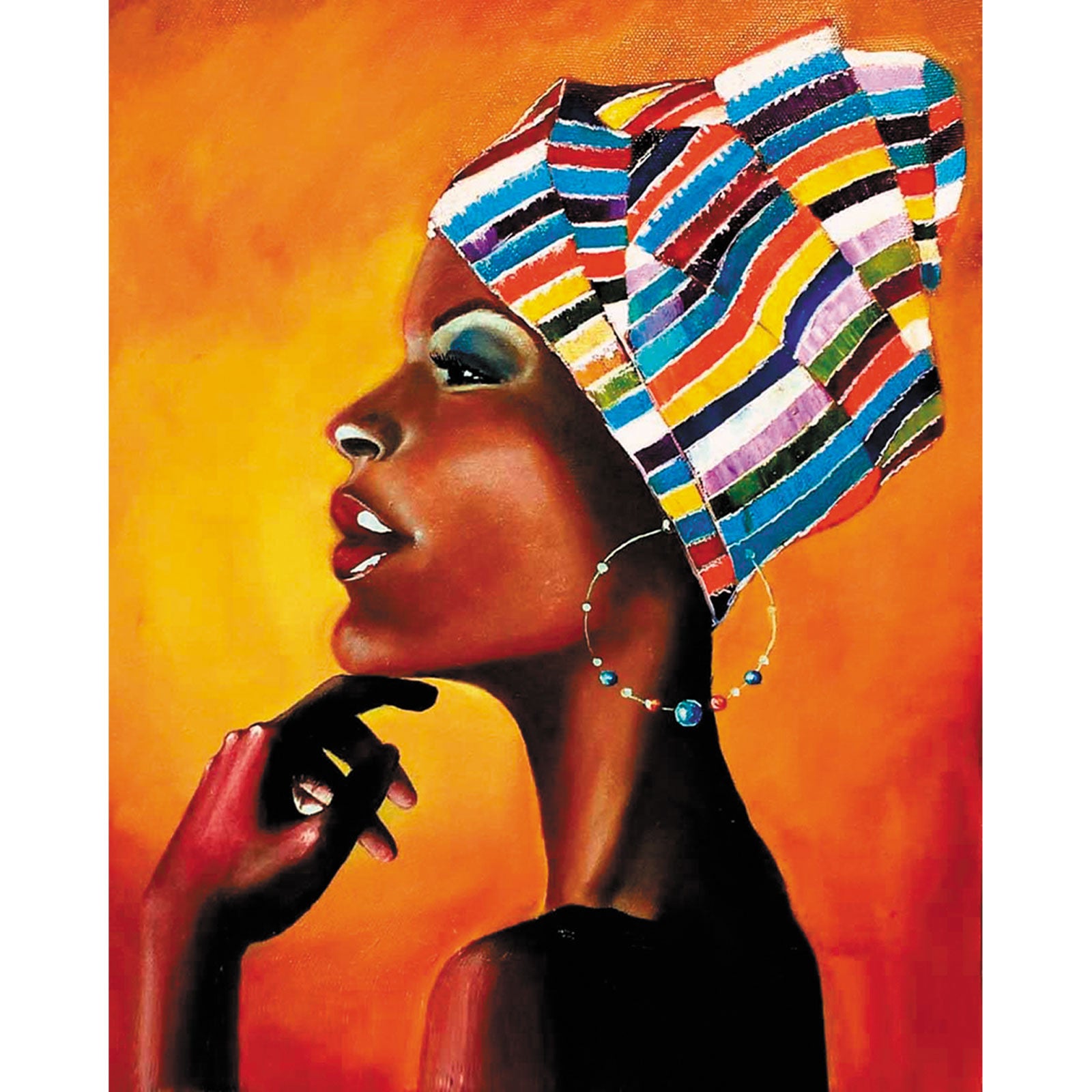 Paint by Numbers 40x50 cm | Portrait of an African (MG2112e) – Painting by numbers | Varvikas.Shop