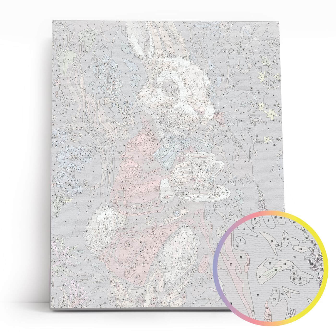 Paint by Numbers 40x50 cm | Rabbit in Wonderland (MG2517e) – Painting by numbers | Varvikas.Shop