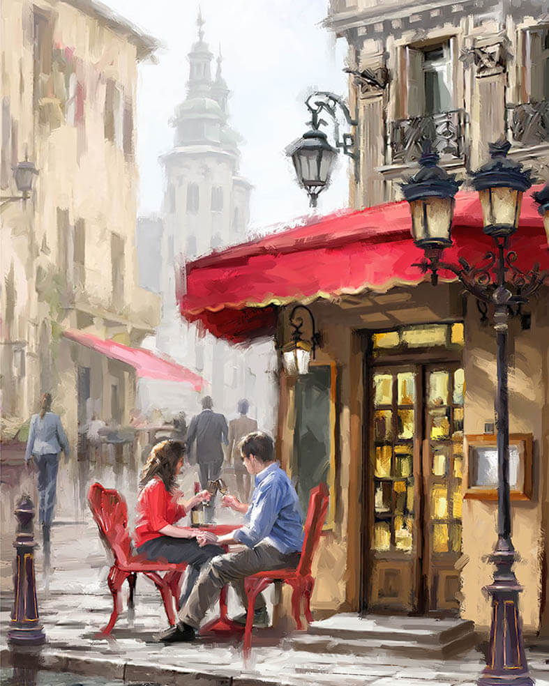 Paint by Numbers 40x50 cm | Rendezvous (MG2203e) – Painting by numbers | Varvikas.Shop