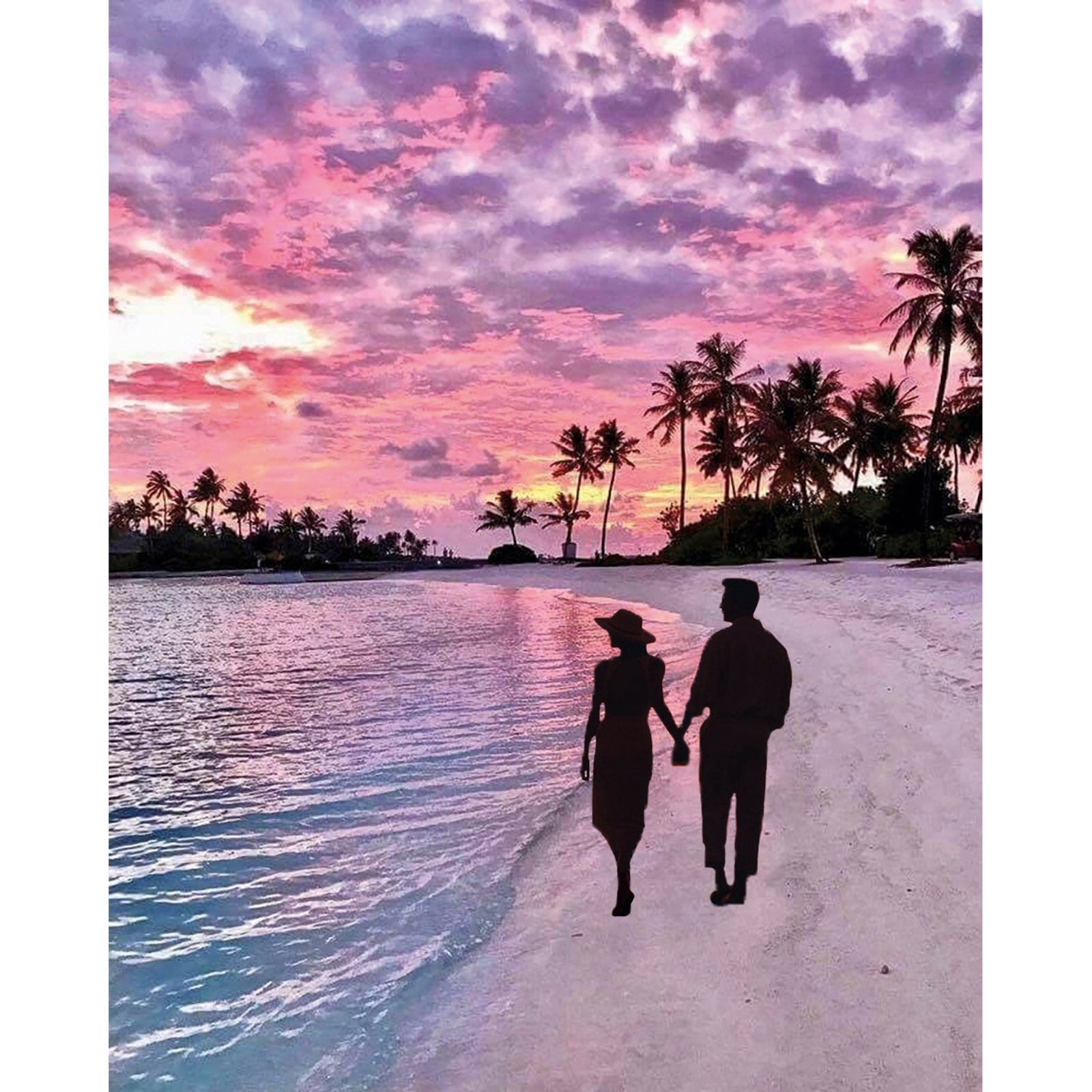 Paint by Numbers 40x50 cm | Romantic walk (MG2486e) – Painting by numbers | Varvikas.Shop