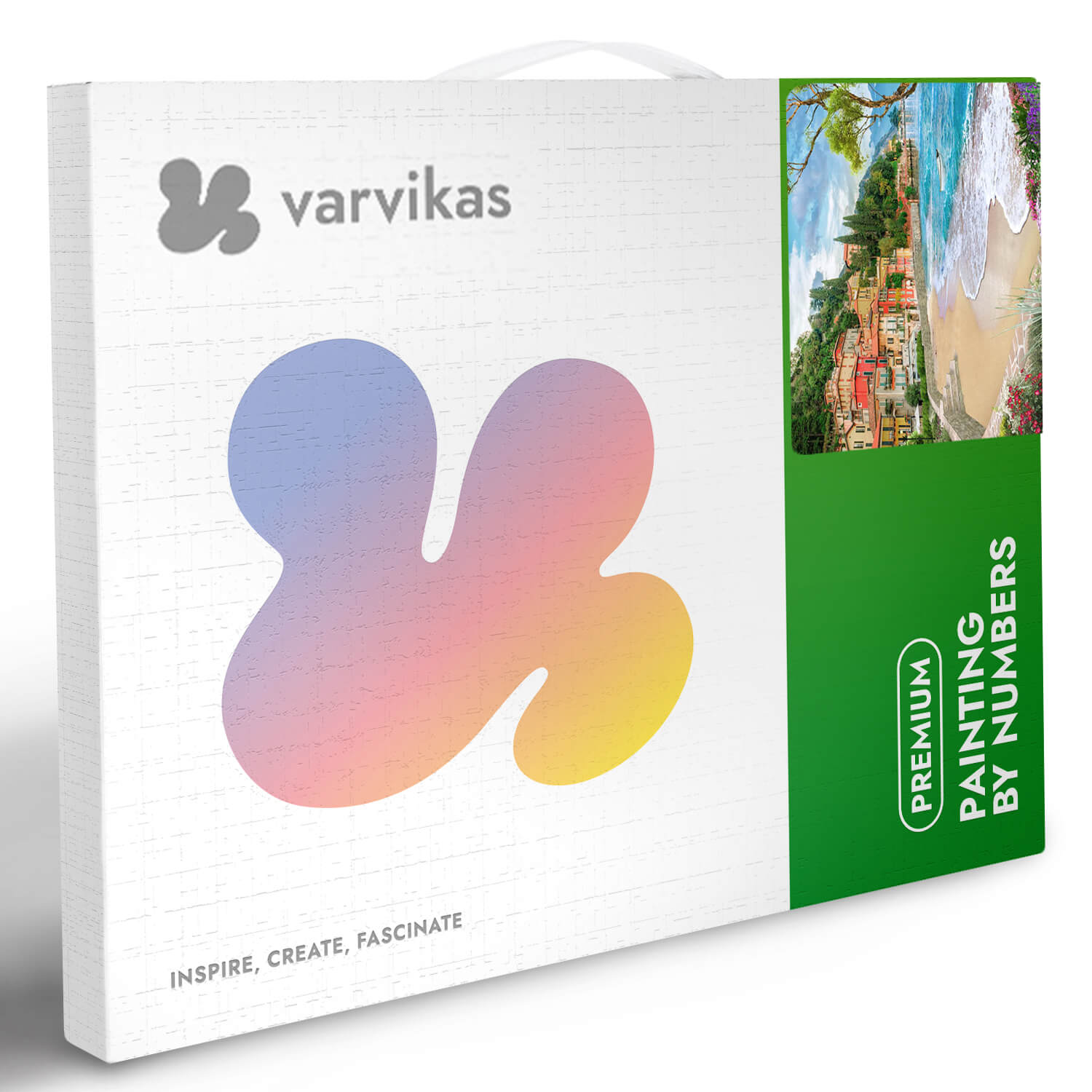 Paint by Numbers 40x50 cm | Seaside Town (MG2417e) – Painting by numbers | Varvikas.Shop