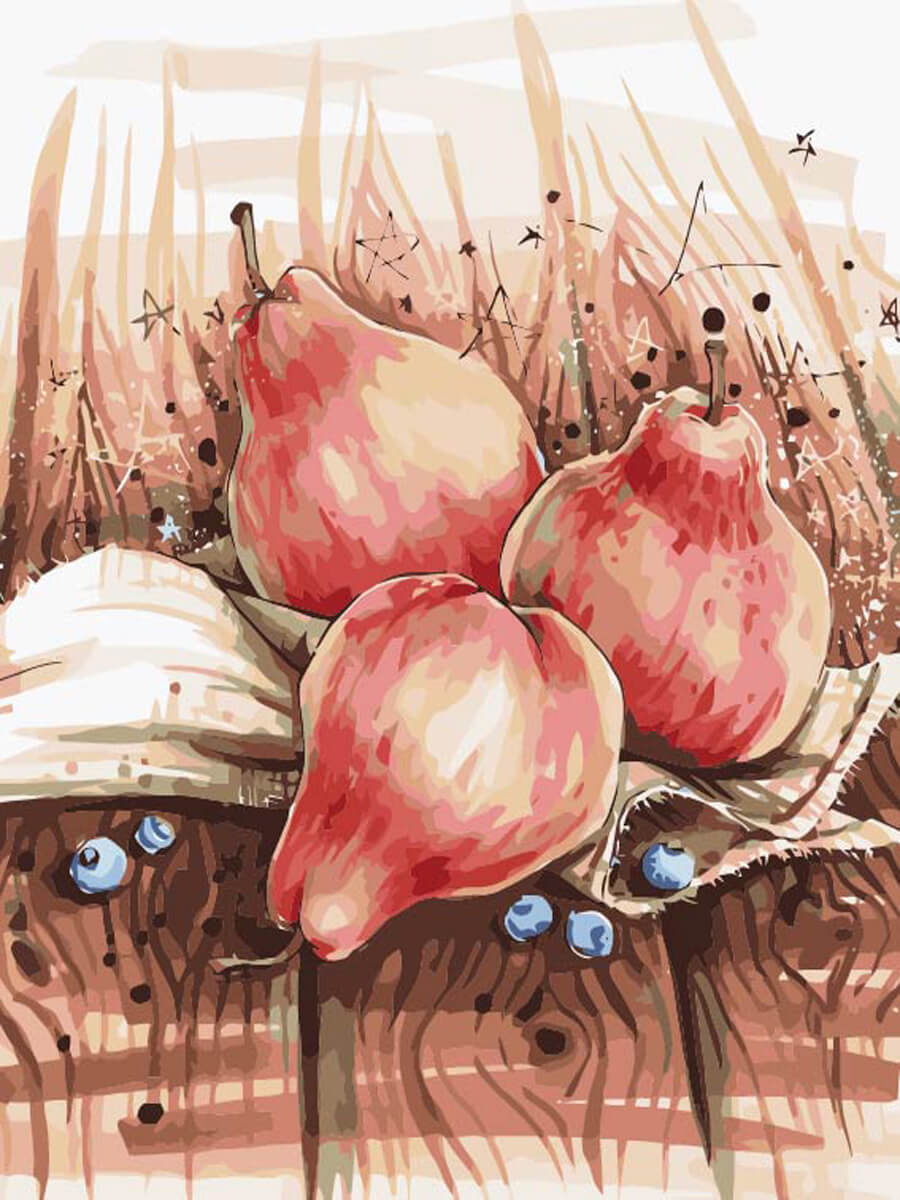 Paint by Numbers 40x50 cm | Still Life with Pears (MG2130e) – Painting by numbers | Varvikas.Shop