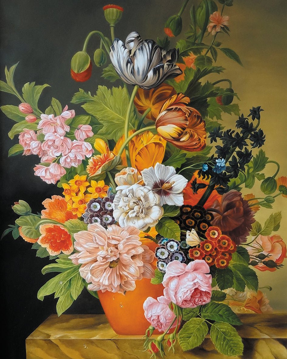 Paint by Numbers 40x50 cm | Summer Bouquet in a Vase (MG2303e) – Painting by numbers | Varvikas.Shop