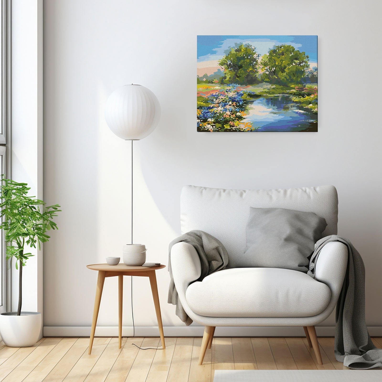 Paint by Numbers 40x50 cm | Summer River (MG2415e) – Painting by numbers | Varvikas.Shop