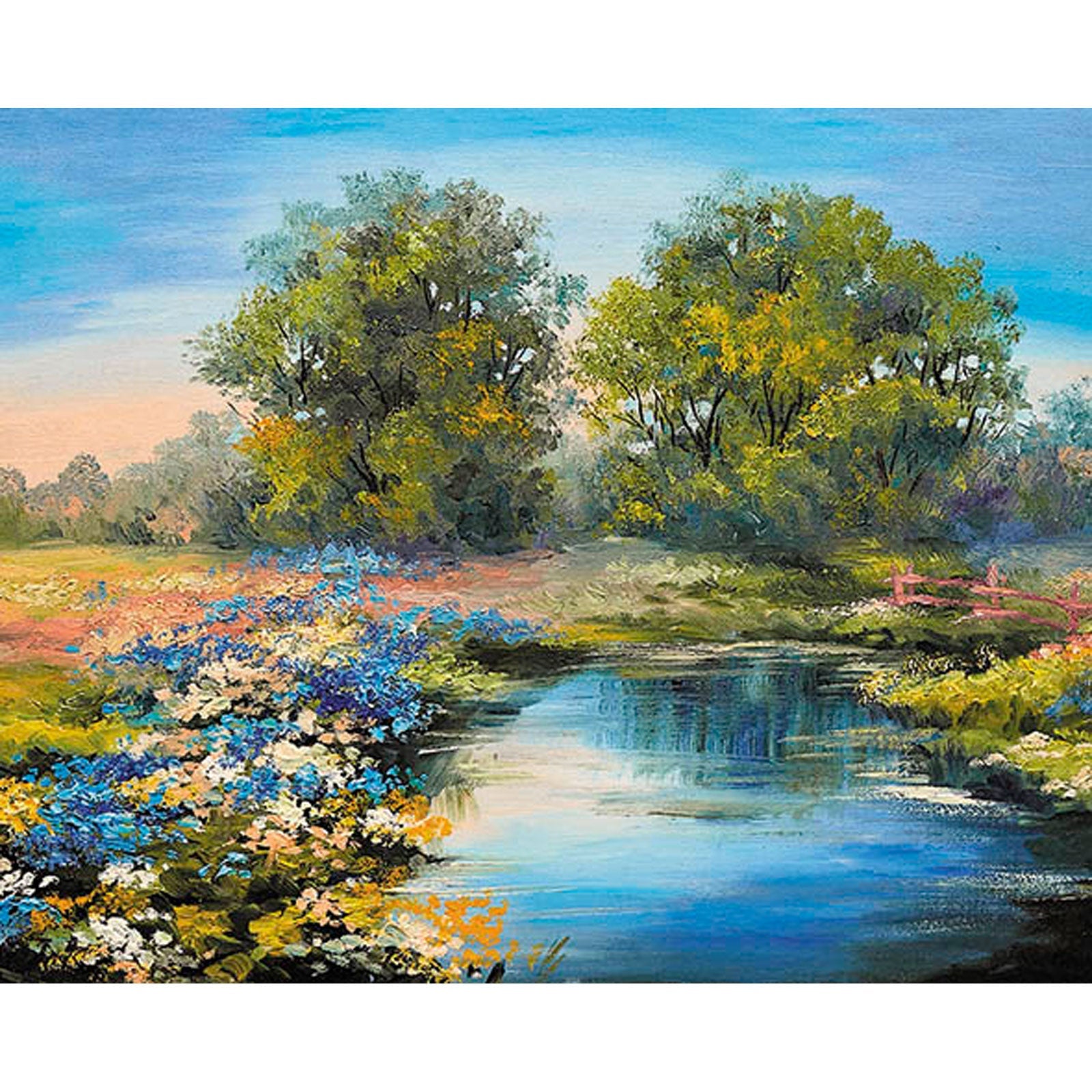 Paint by Numbers 40x50 cm | Summer River (MG2415e) – Painting by numbers | Varvikas.Shop