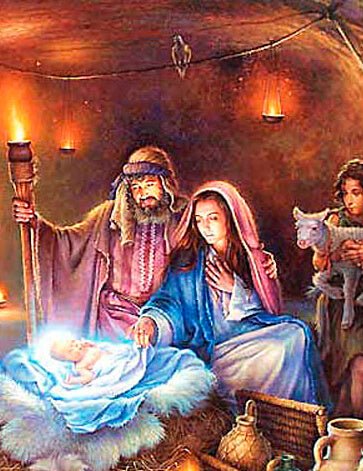 Paint by Numbers 40x50 cm | The Birth of Jesus Christ (MG2156e) – Painting by numbers | Varvikas.Shop