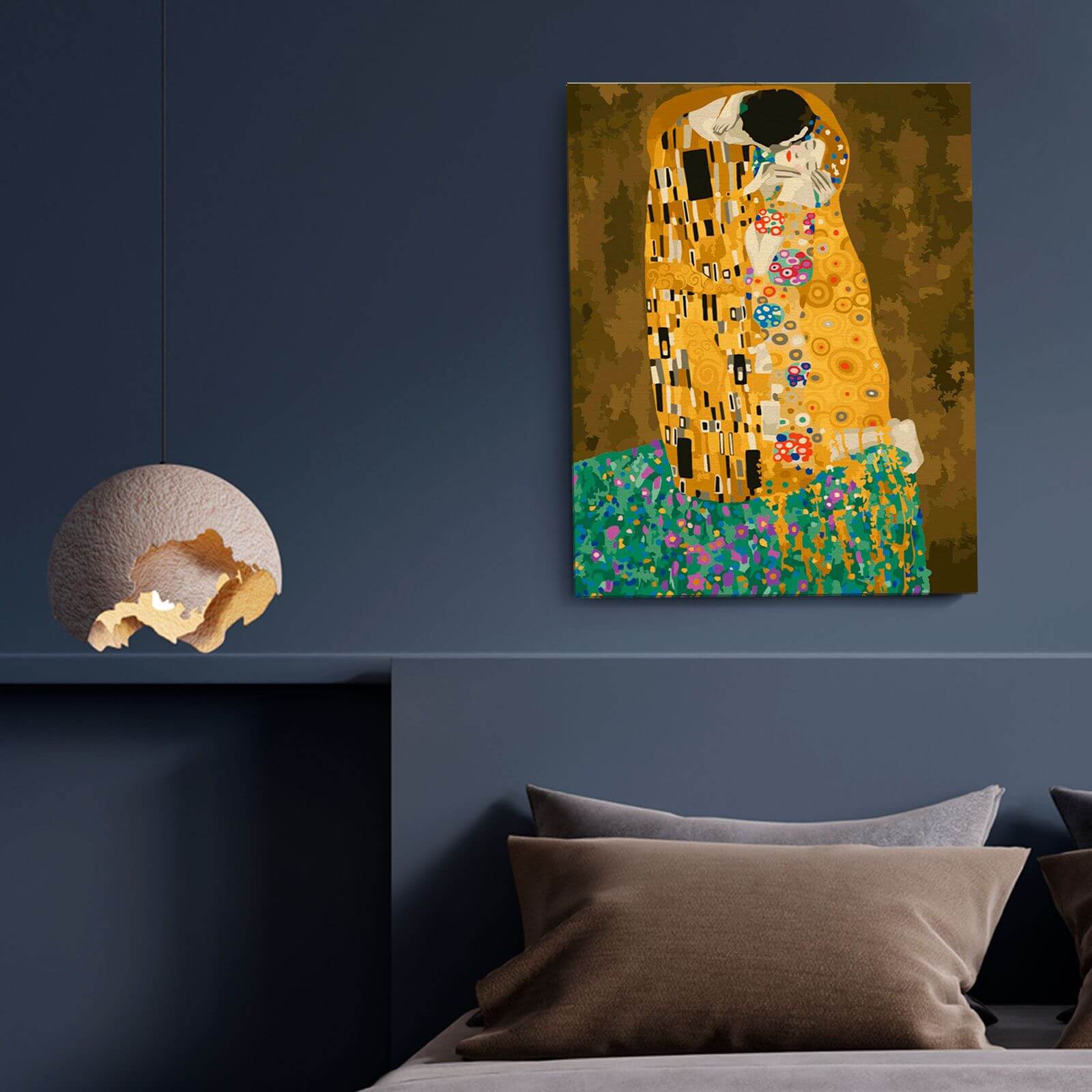 Paint by Numbers 40x50 cm | The Kiss Gustav Klimt (MG543e) – Painting by numbers | Varvikas.Shop
