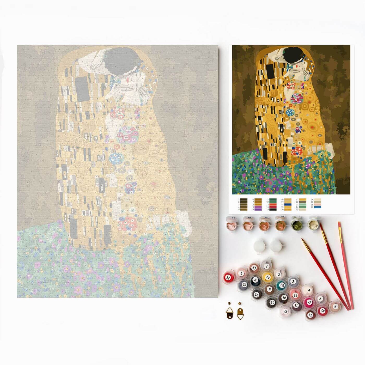 Paint by Numbers 40x50 cm | The Kiss Gustav Klimt (MG543e) – Painting by numbers | Varvikas.Shop