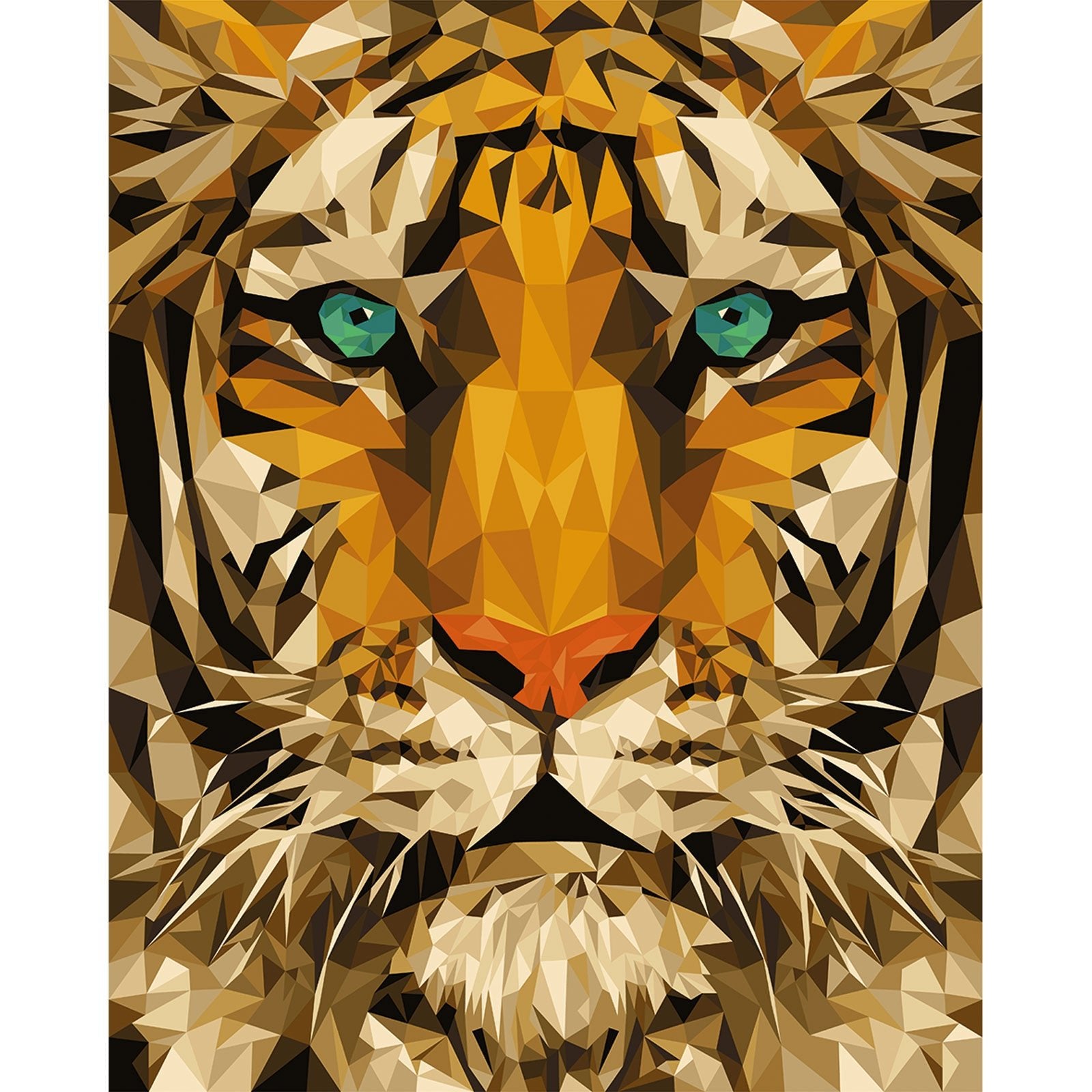 Paint by Numbers 40x50 cm | Tiger (MG2436e) – Painting by numbers | Varvikas.Shop