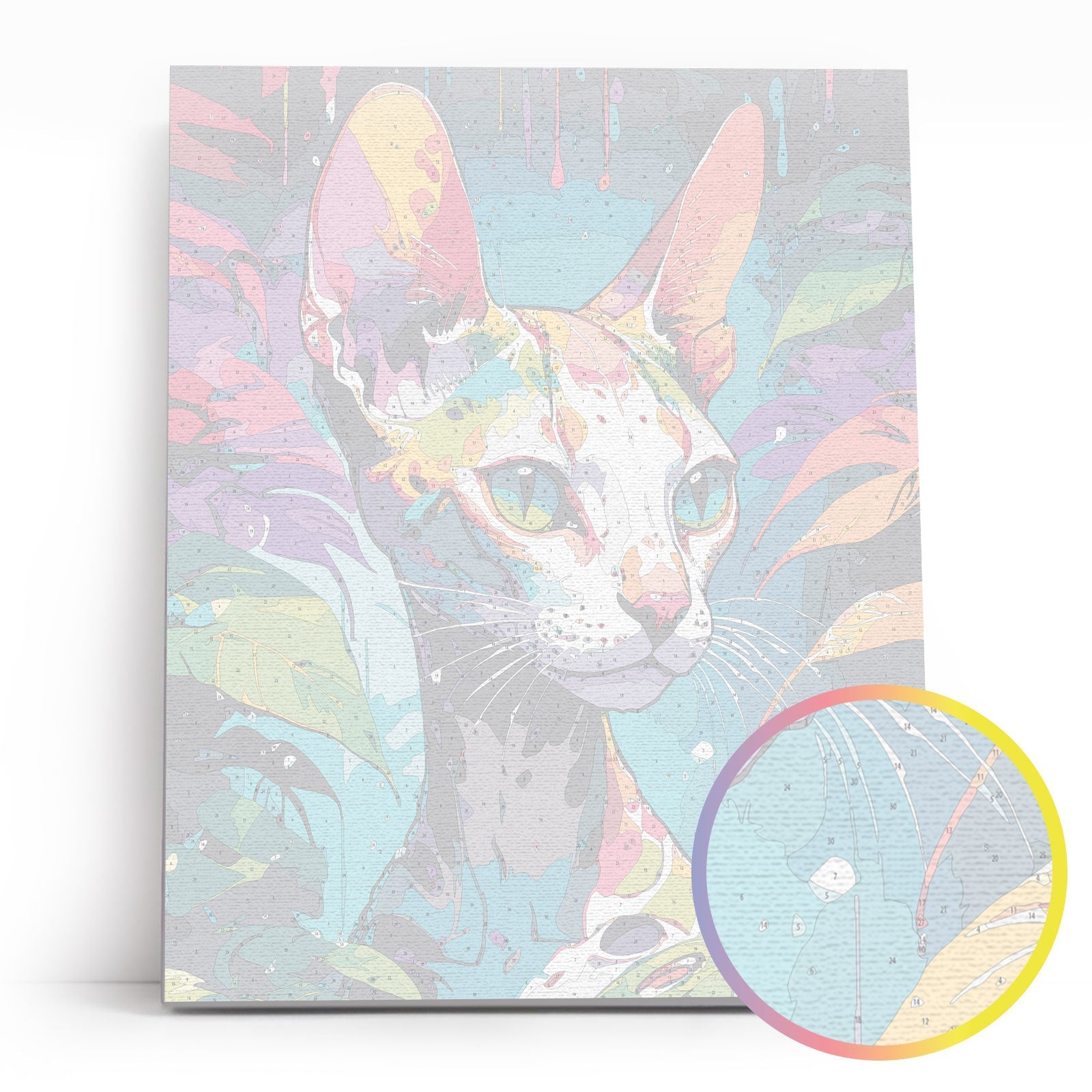 Paint by Numbers 40x50 cm | Tropical Sphynx (MG2493e) – Painting by numbers | Varvikas.Shop