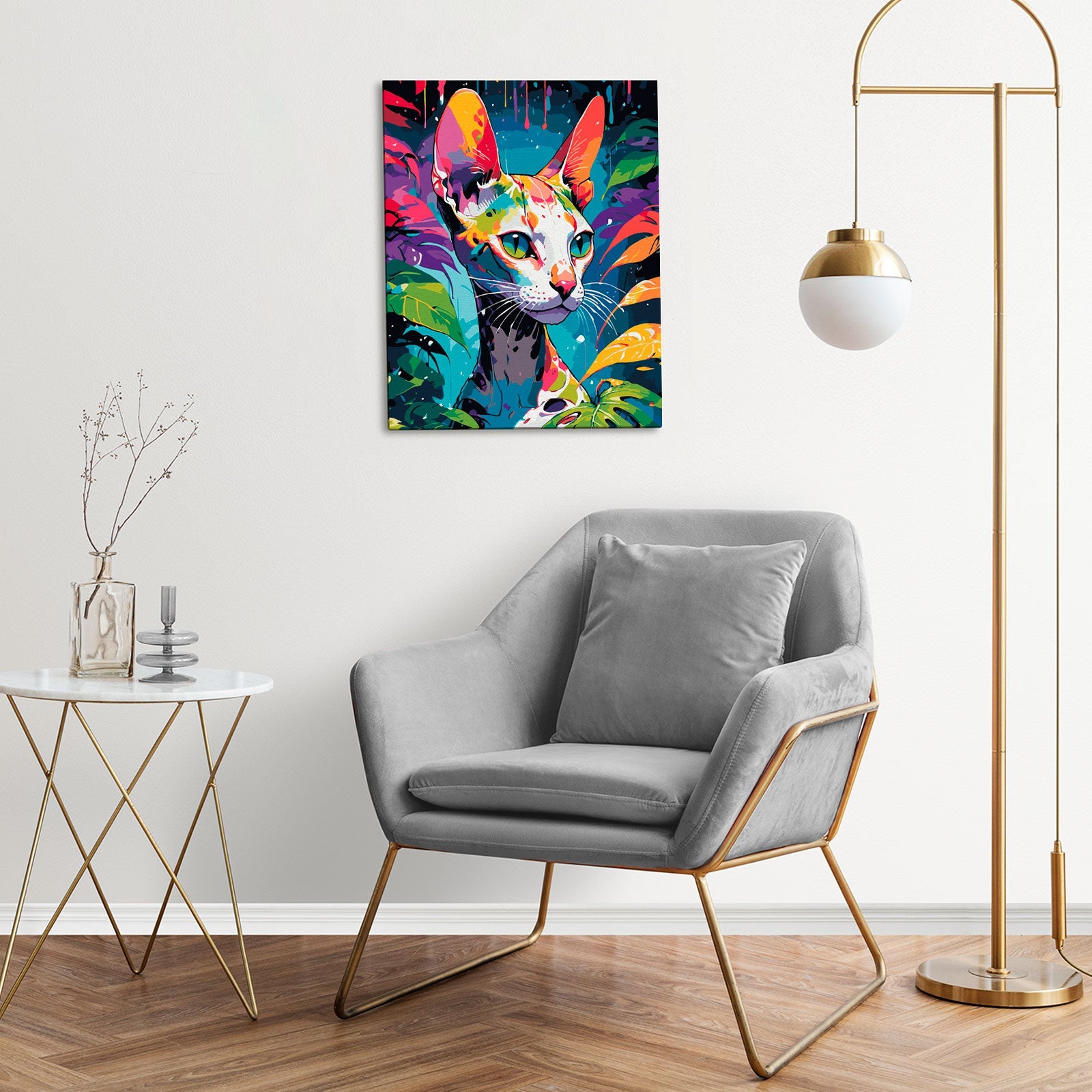 Paint by Numbers 40x50 cm | Tropical Sphynx (MG2493e) – Painting by numbers | Varvikas.Shop