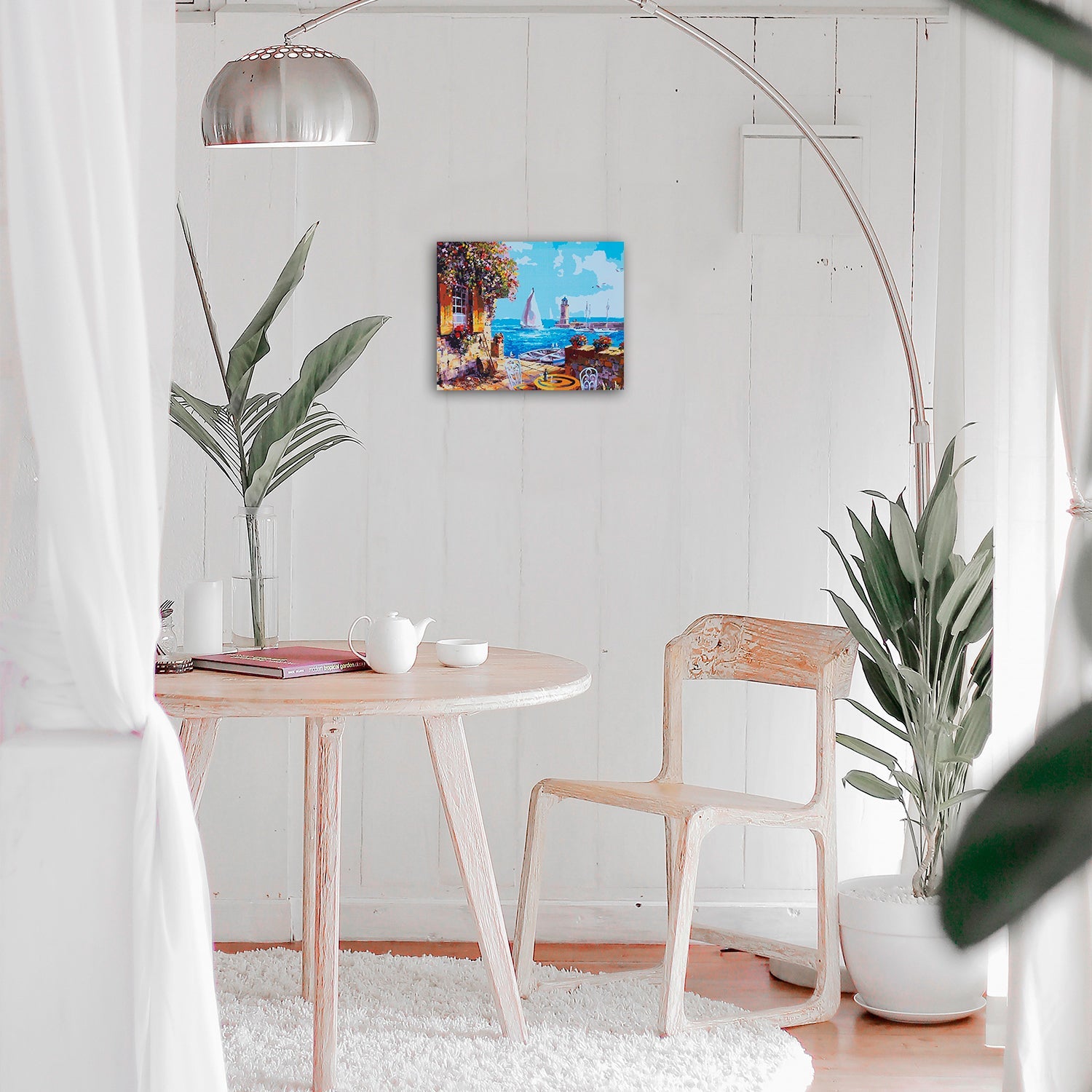 Paint by Numbers 40x50 cm | Veranda at the Pier (MG3109e) – Painting by numbers | Varvikas.Shop