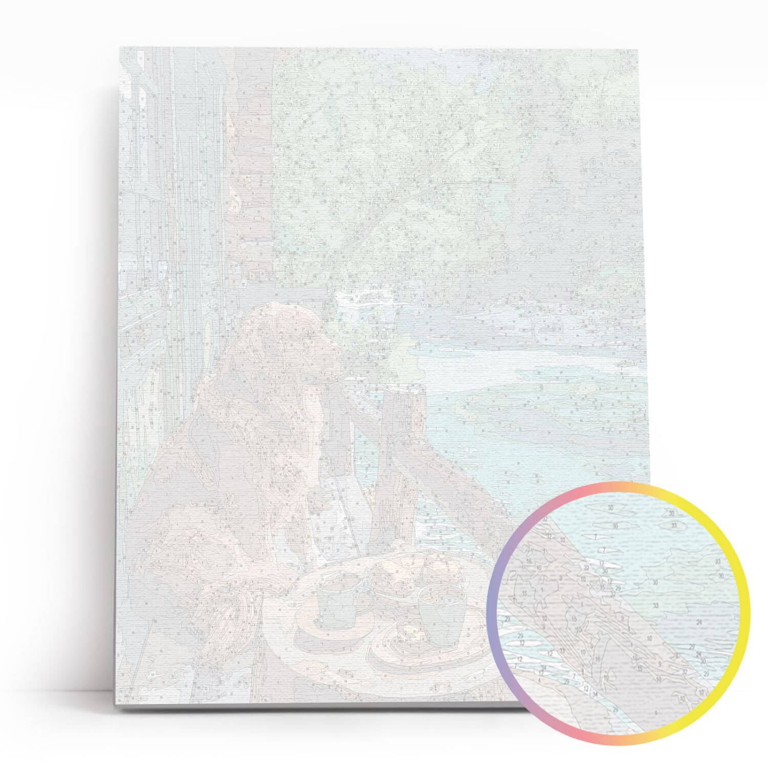 Paint by Numbers 40x50 cm | Waiting at the Pier (MG2523e) – Painting by numbers | Varvikas.Shop