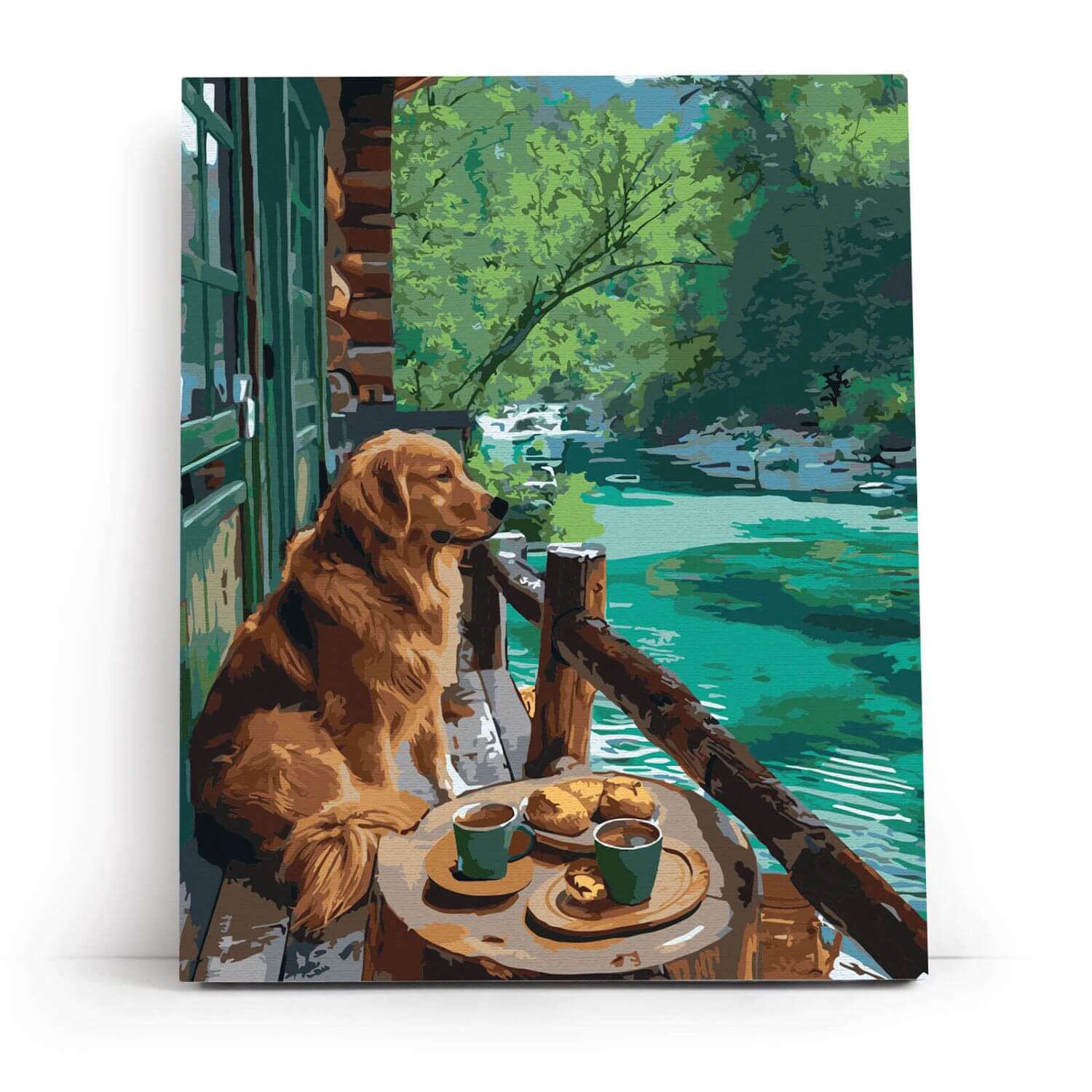 Paint by Numbers 40x50 cm | Waiting at the Pier (MG2523e) – Painting by numbers | Varvikas.Shop