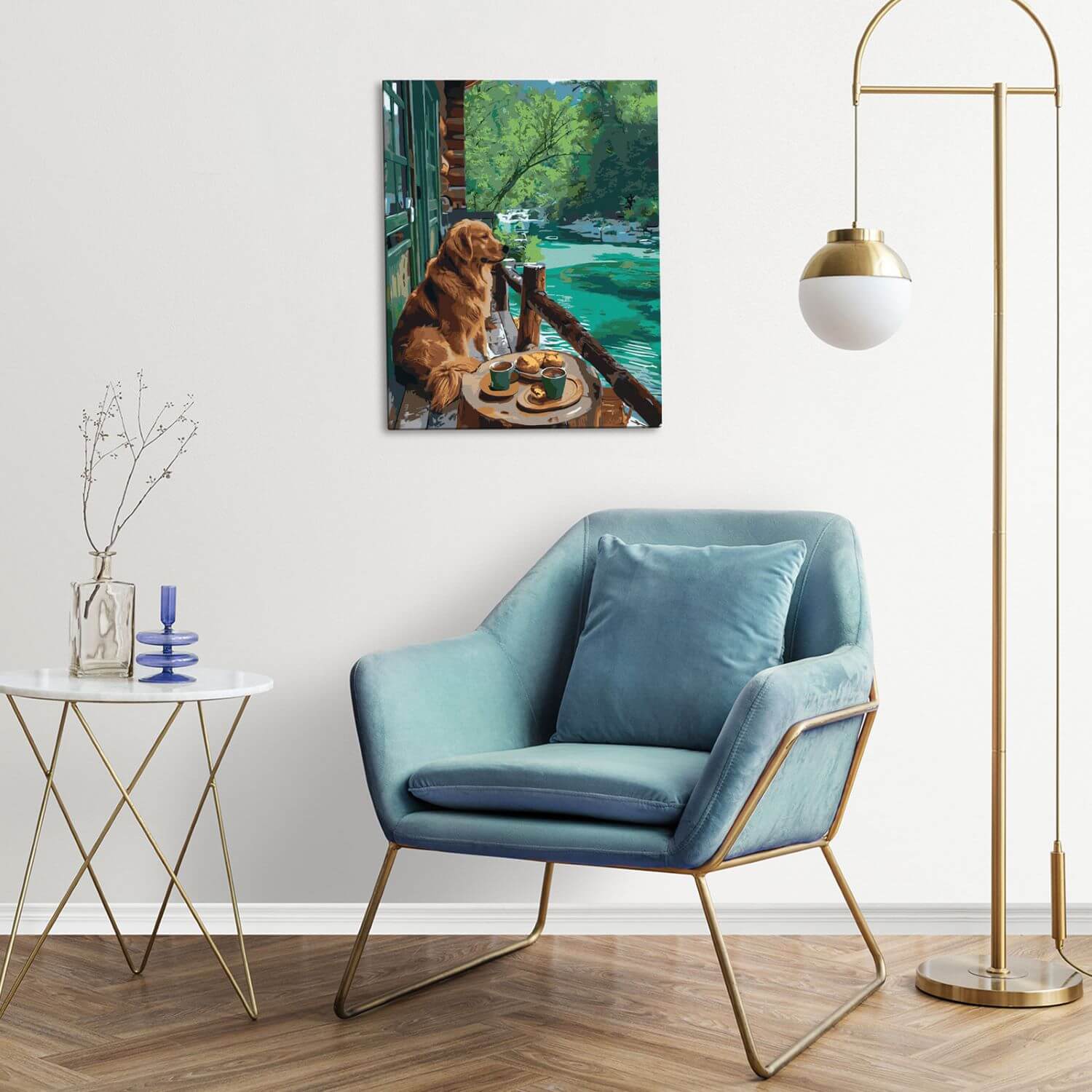 Paint by Numbers 40x50 cm | Waiting at the Pier (MG2523e) – Painting by numbers | Varvikas.Shop