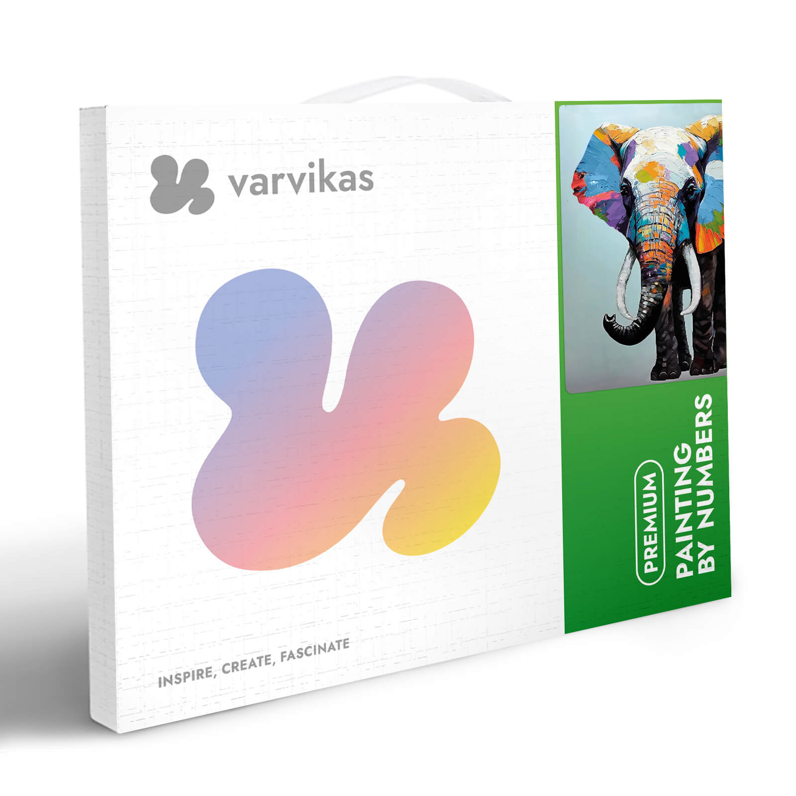 Paint by Numbers 60x90 cm | Colorburst Elephant (MMT002e) – Painting by numbers | Varvikas.Shop