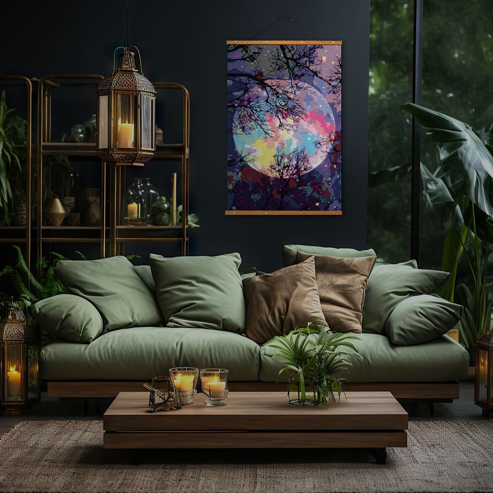 Paint by Numbers 60x90 cm | The Moonlight (MMT001e) – Painting by numbers | Varvikas.Shop