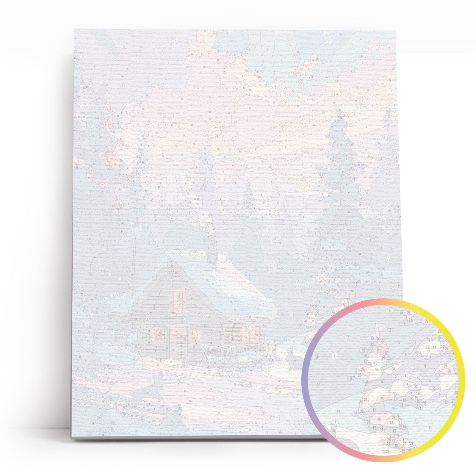 Painting by numbers - MG2530e - Winter Cabin – Painting by numbers | Varvikas.Shop