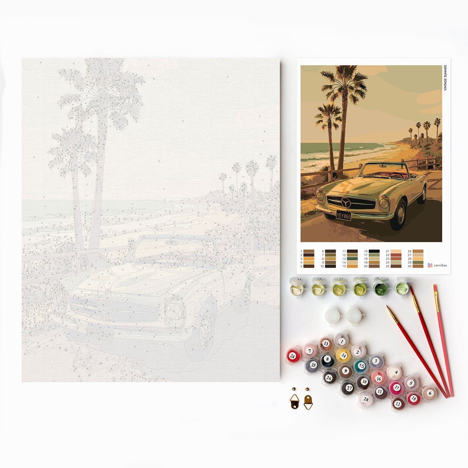 Painting by numbers - MG2531e - Vintage Summer – Painting by numbers | Varvikas.Shop